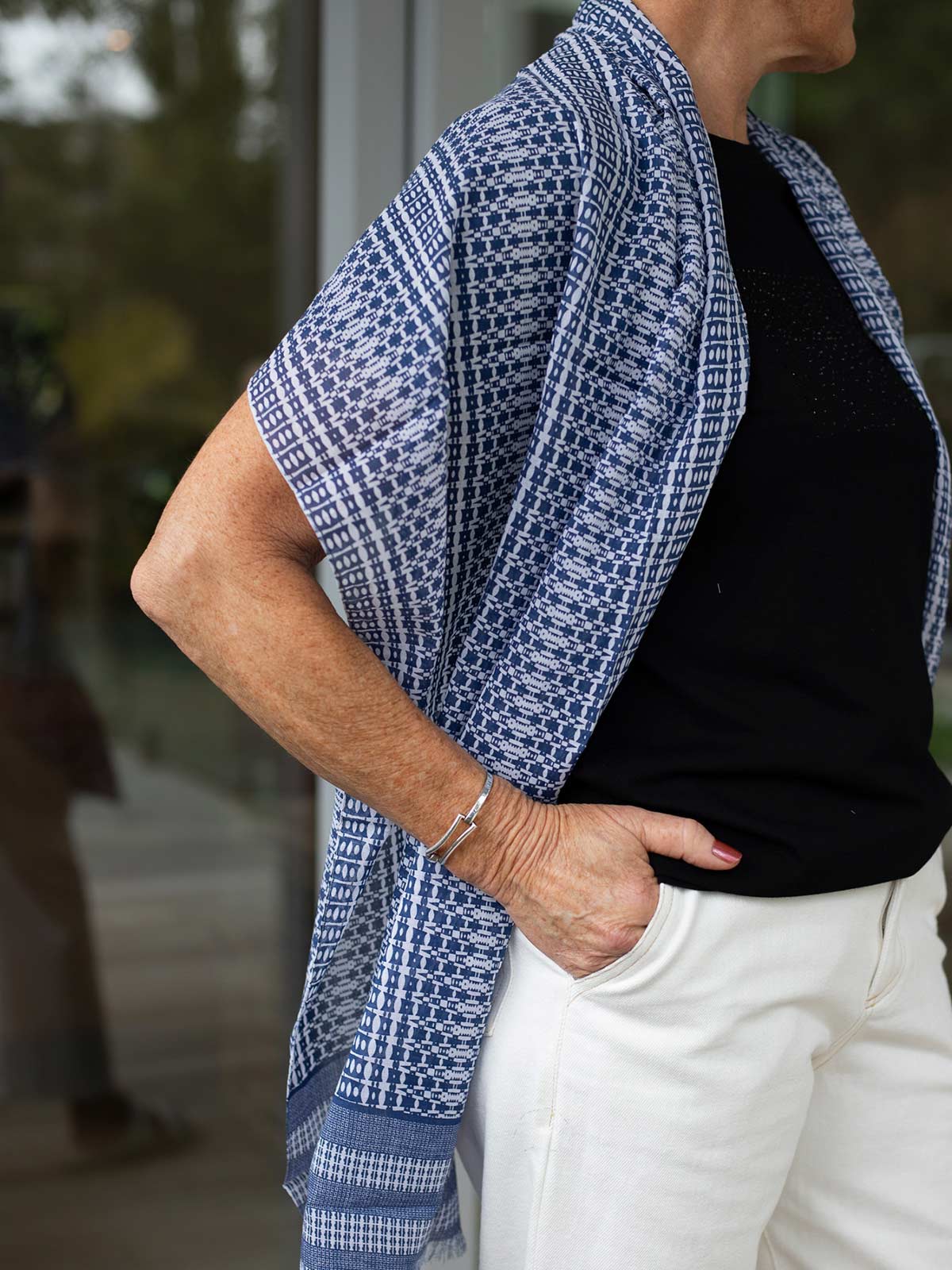 Geo Print Scarf