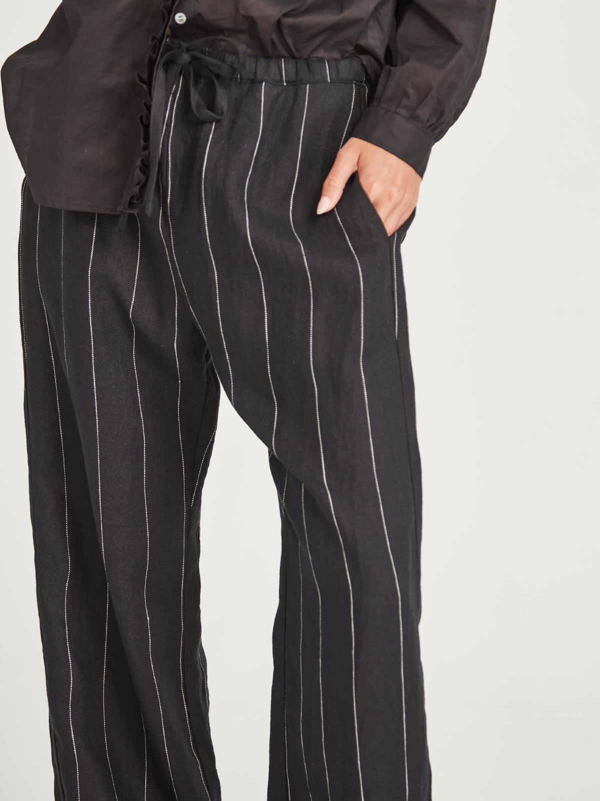 Linen Stripe Bennett Pant