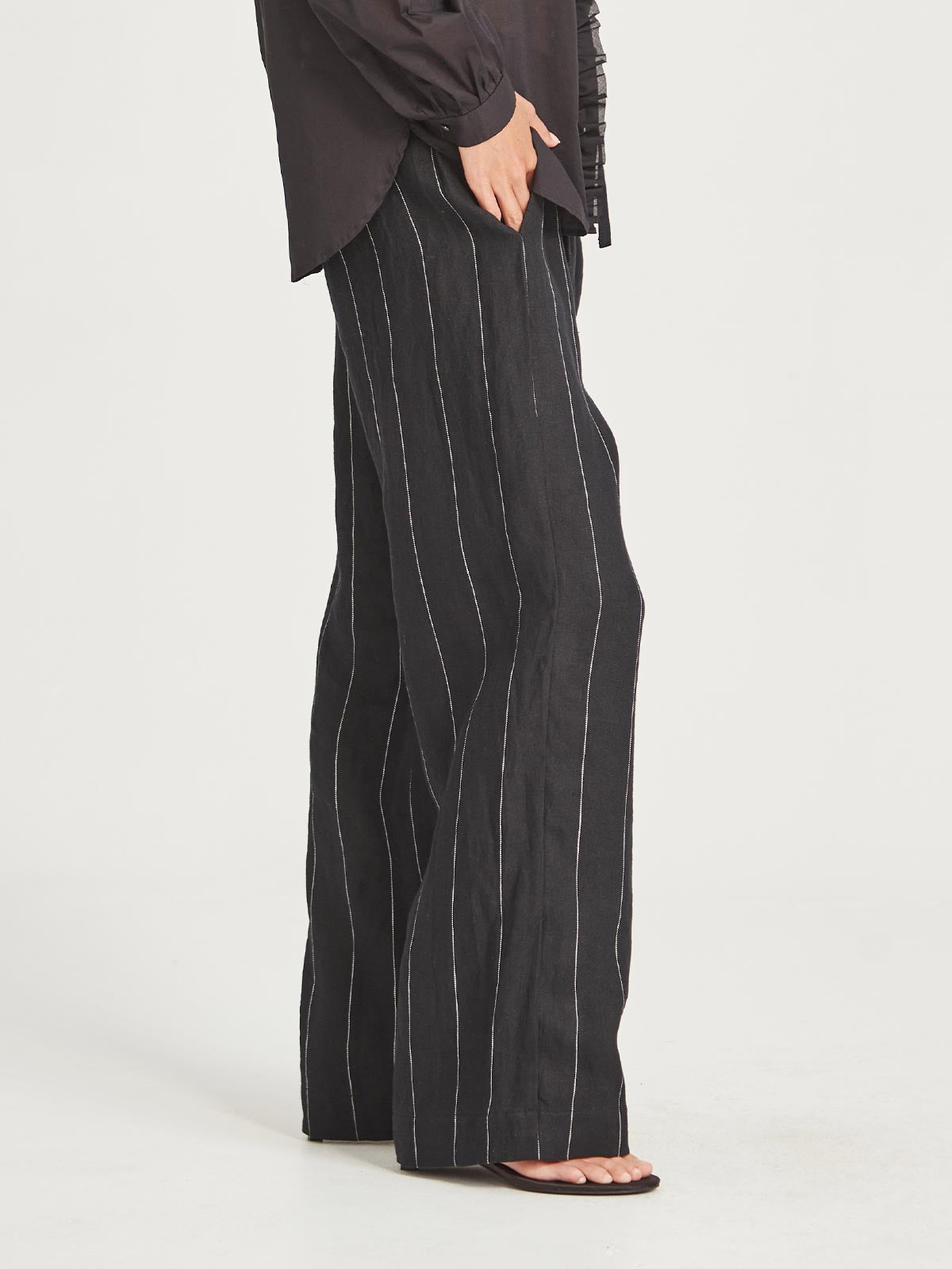 Linen Stripe Bennett Pant