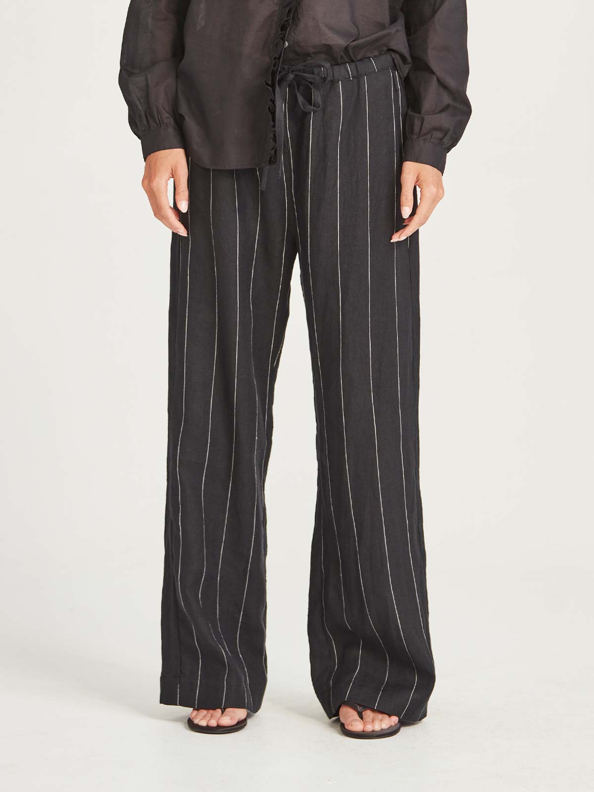 Linen Stripe Bennett Pant