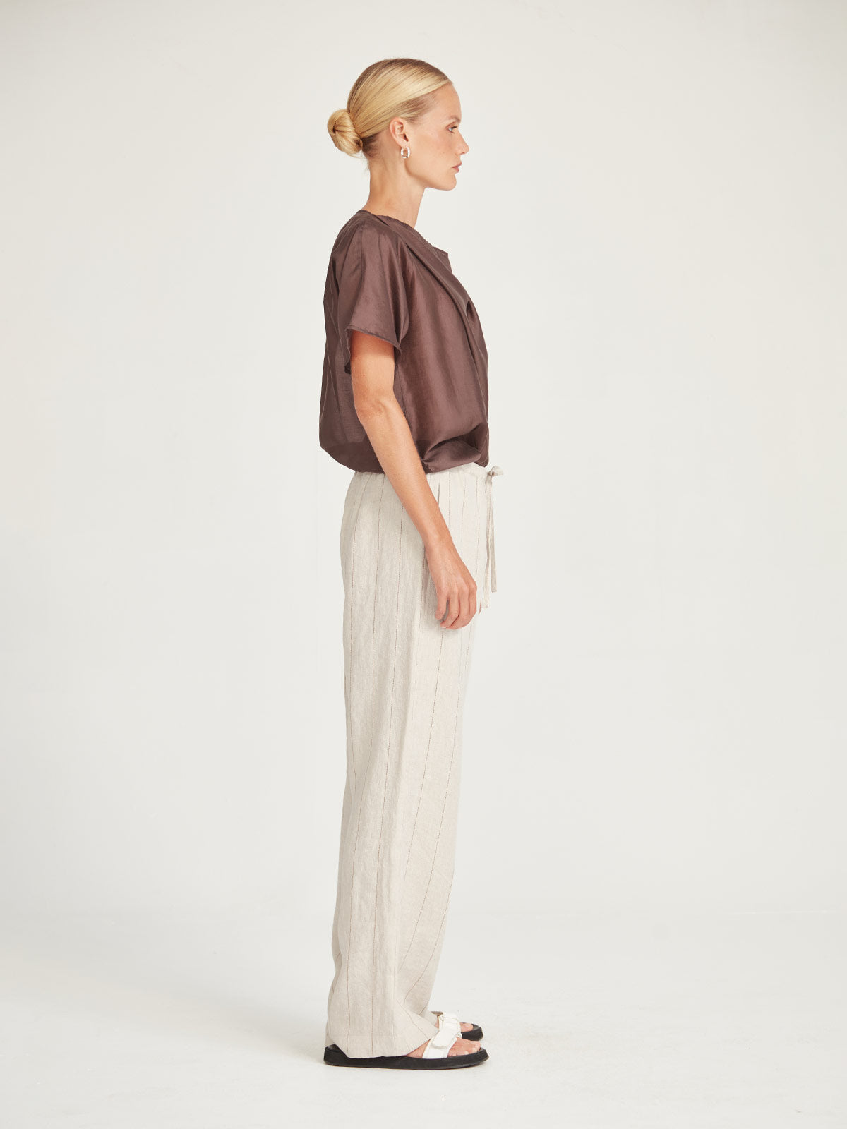 Linen Stripe Bennett Pant