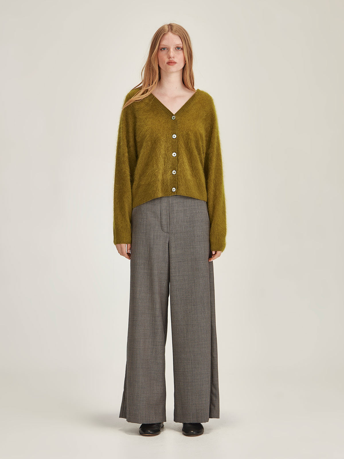 Brushed Cashmere Cardigan