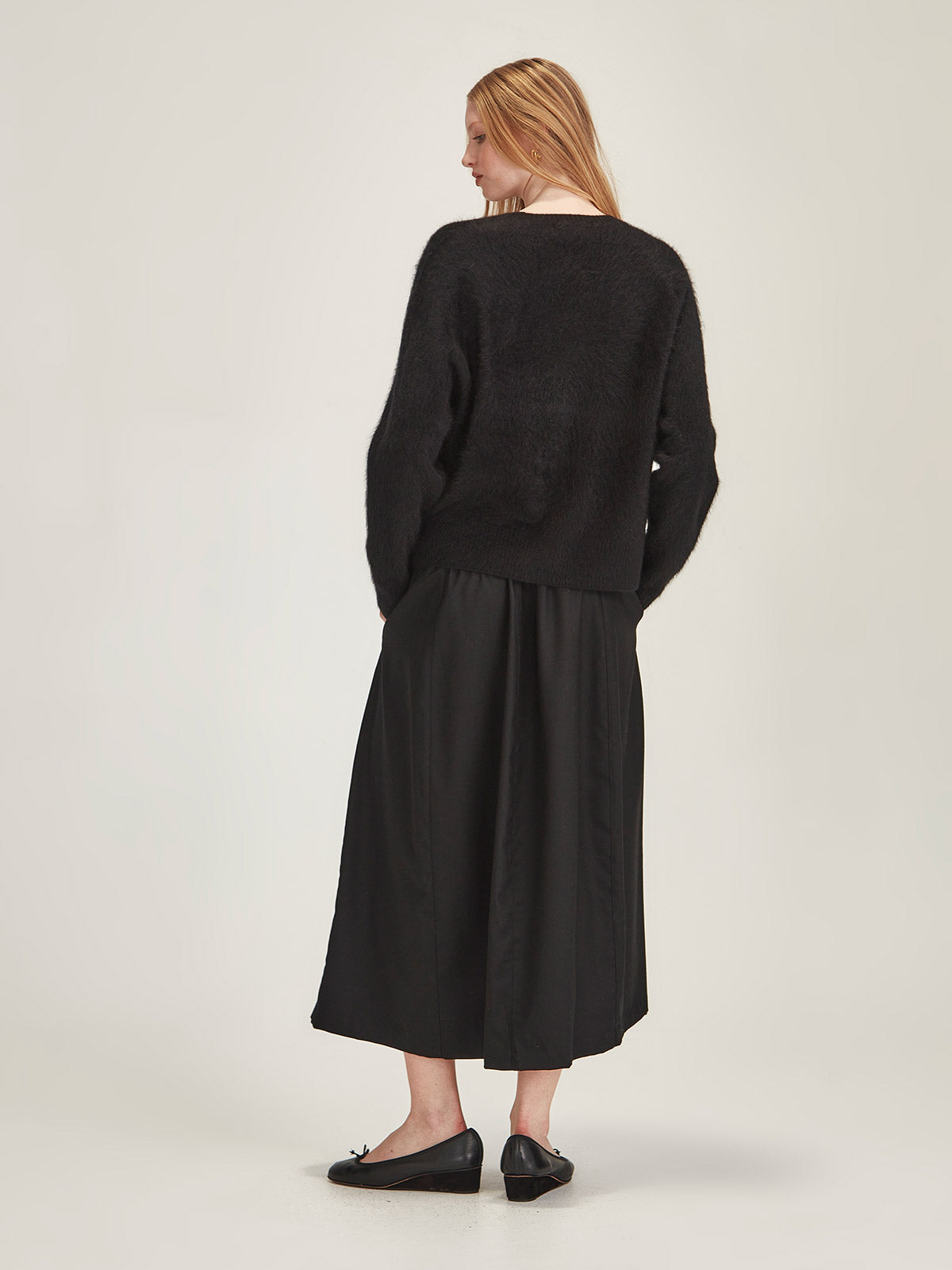 Brushed Cashmere Cardigan