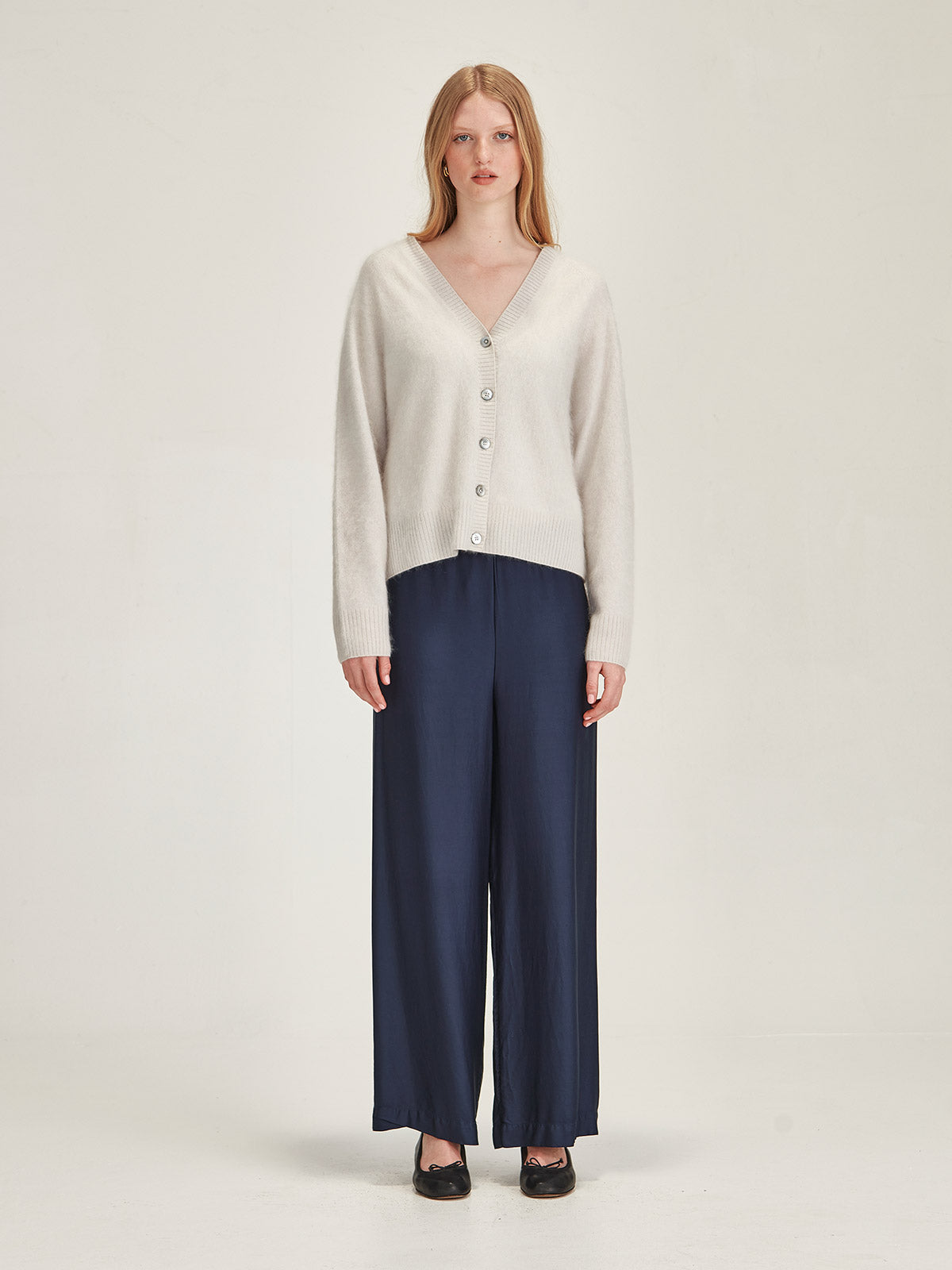 Brushed Cashmere Cardigan