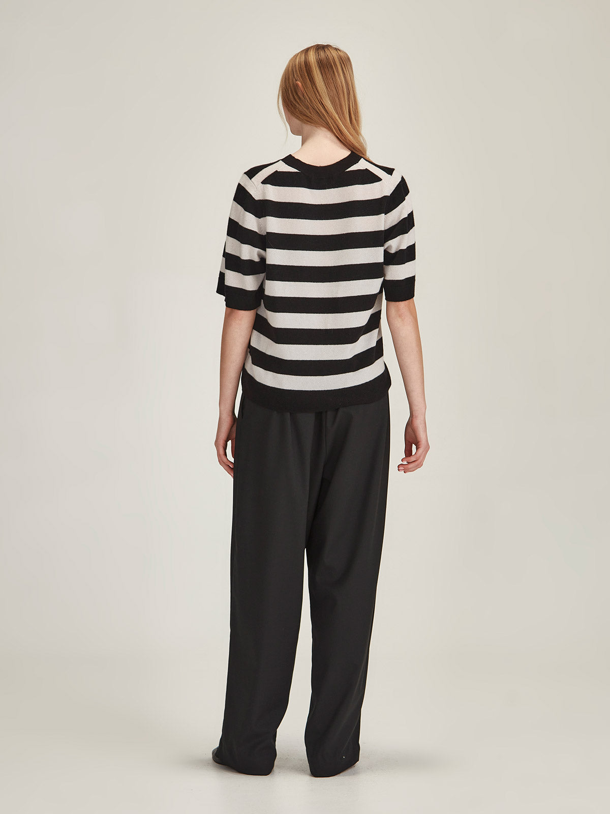 Emi Striped Cashmere Tee