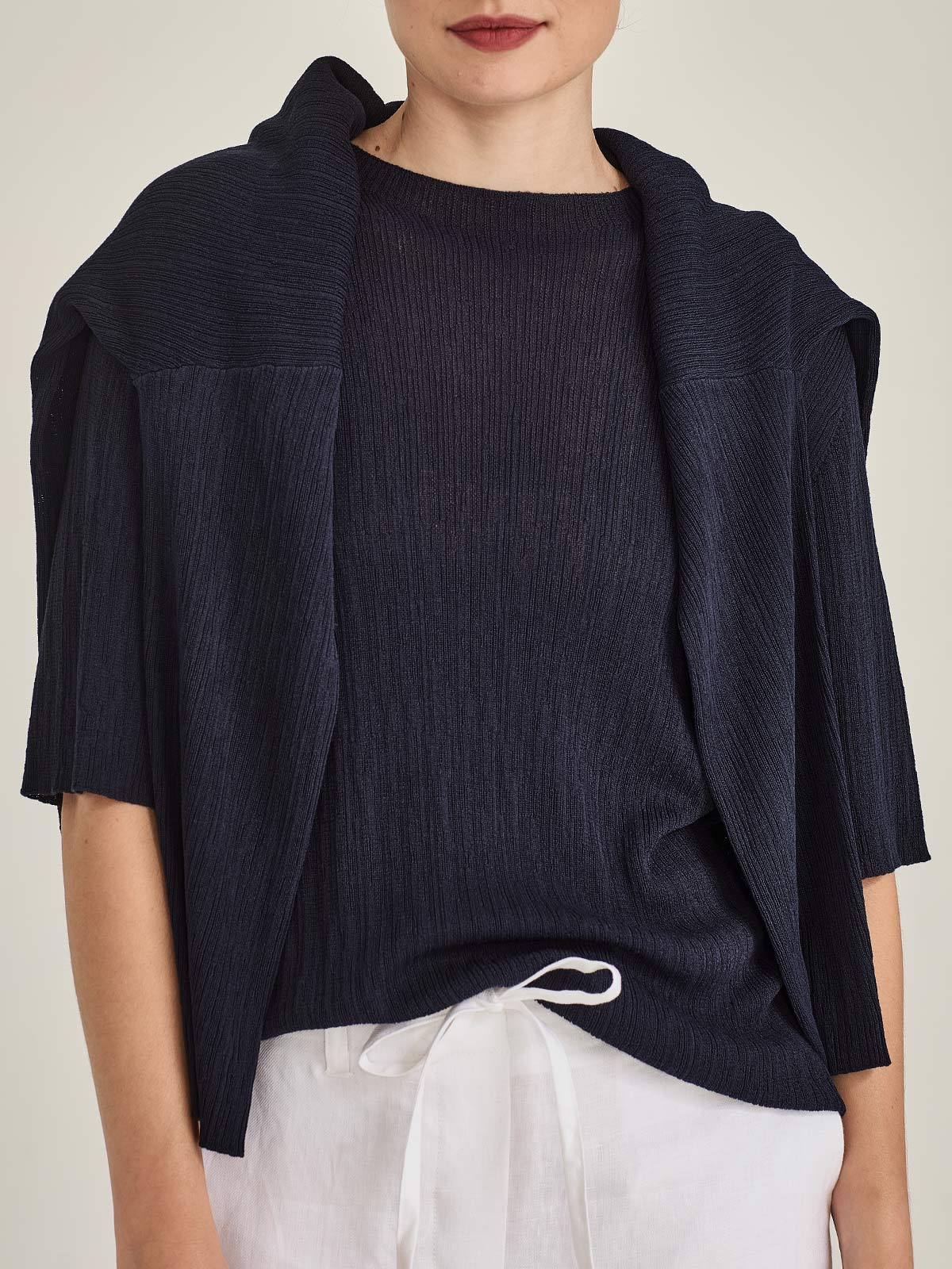 Crinkle Knit Tee