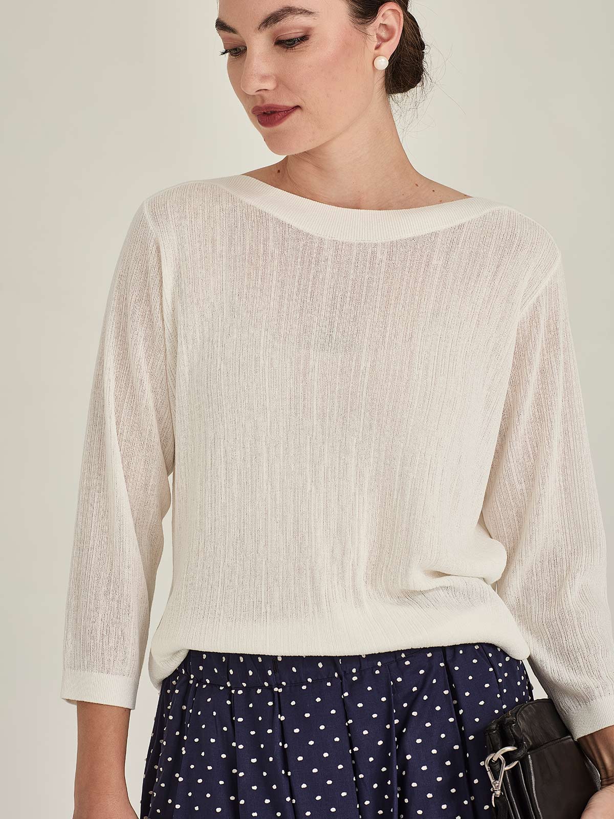 Crinkle Boatneck