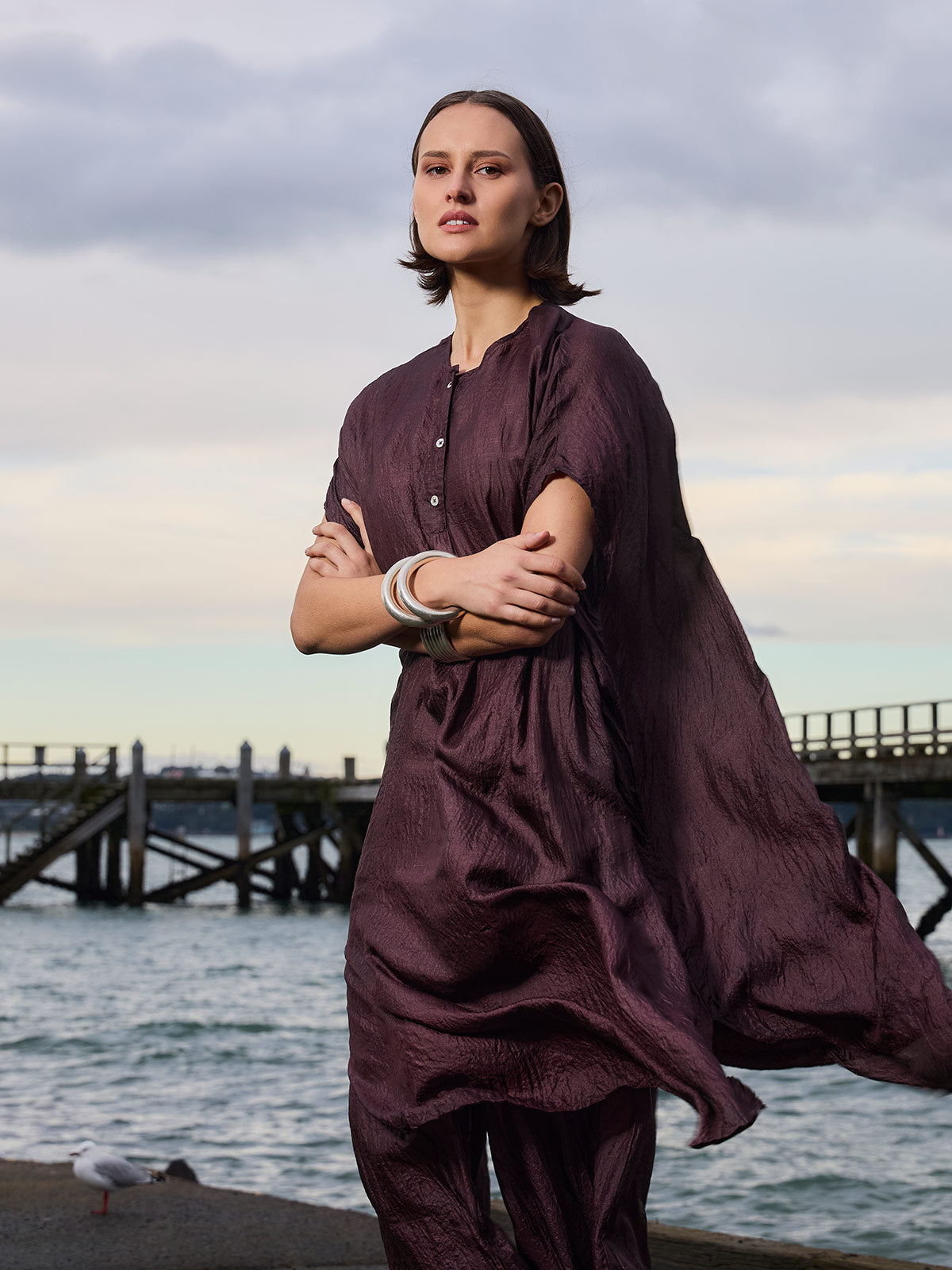 Tussar Silk Kaftan