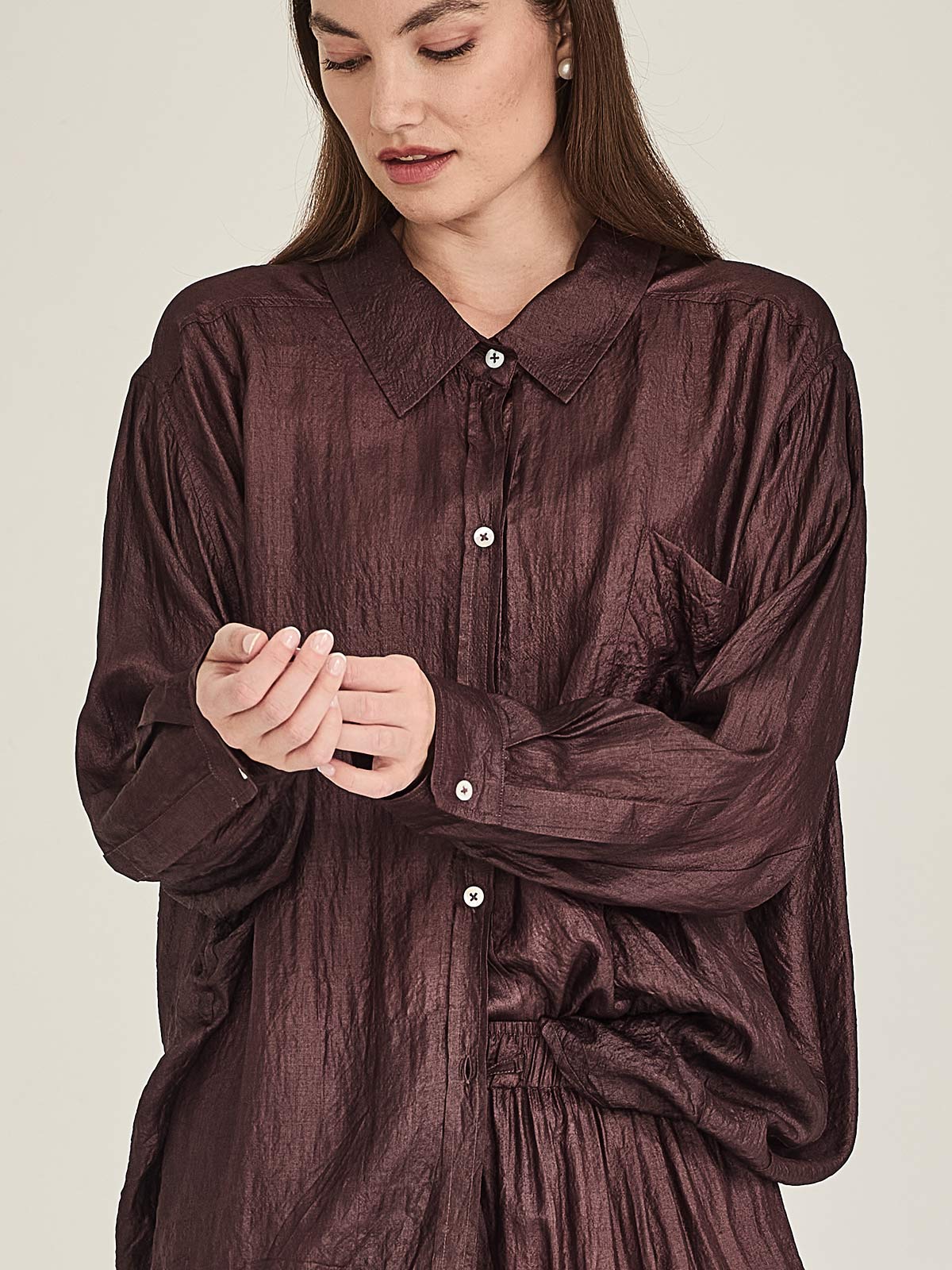 Tussar Silk Becca Shirt
