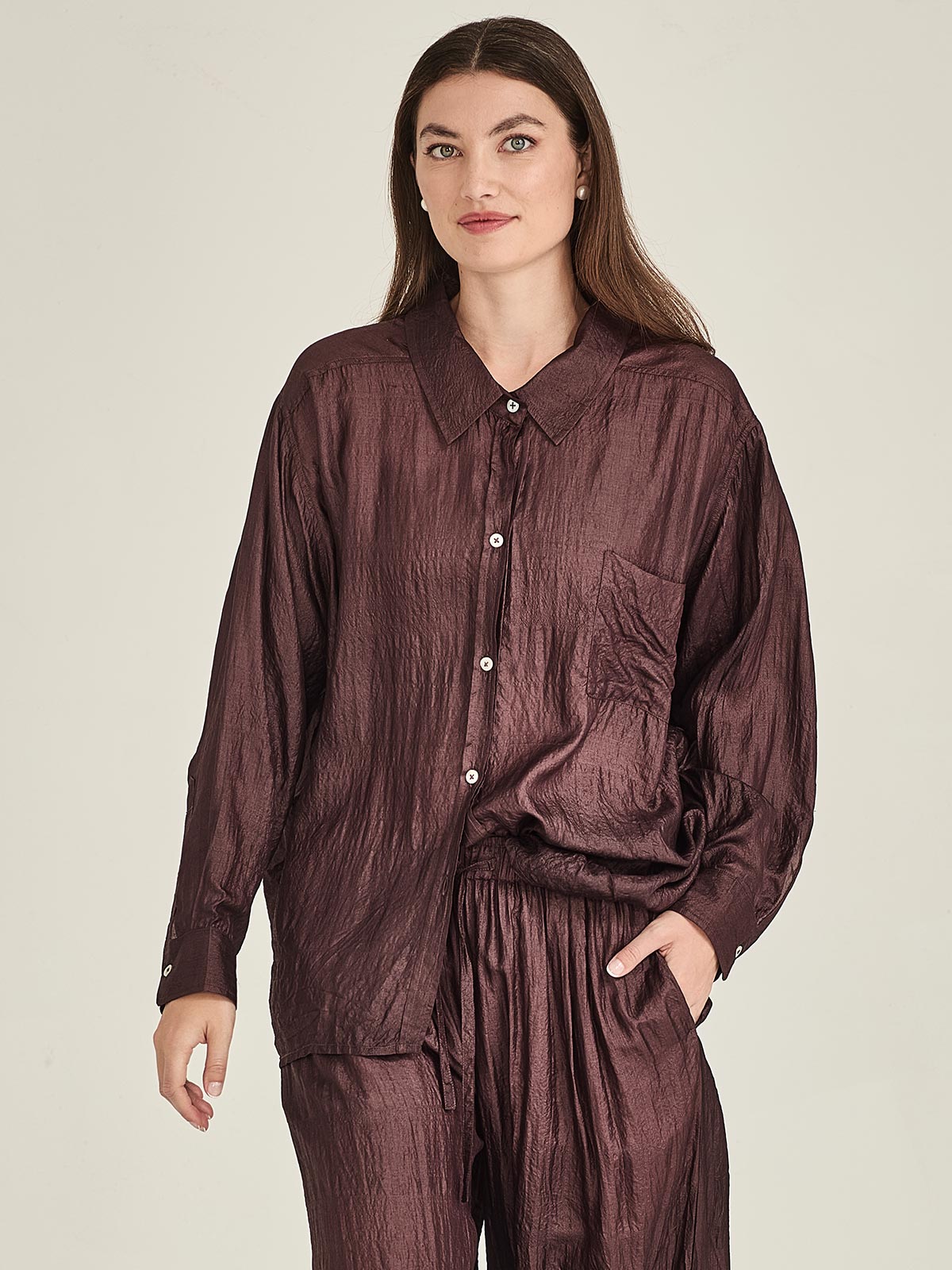 Tussar Silk Becca Shirt