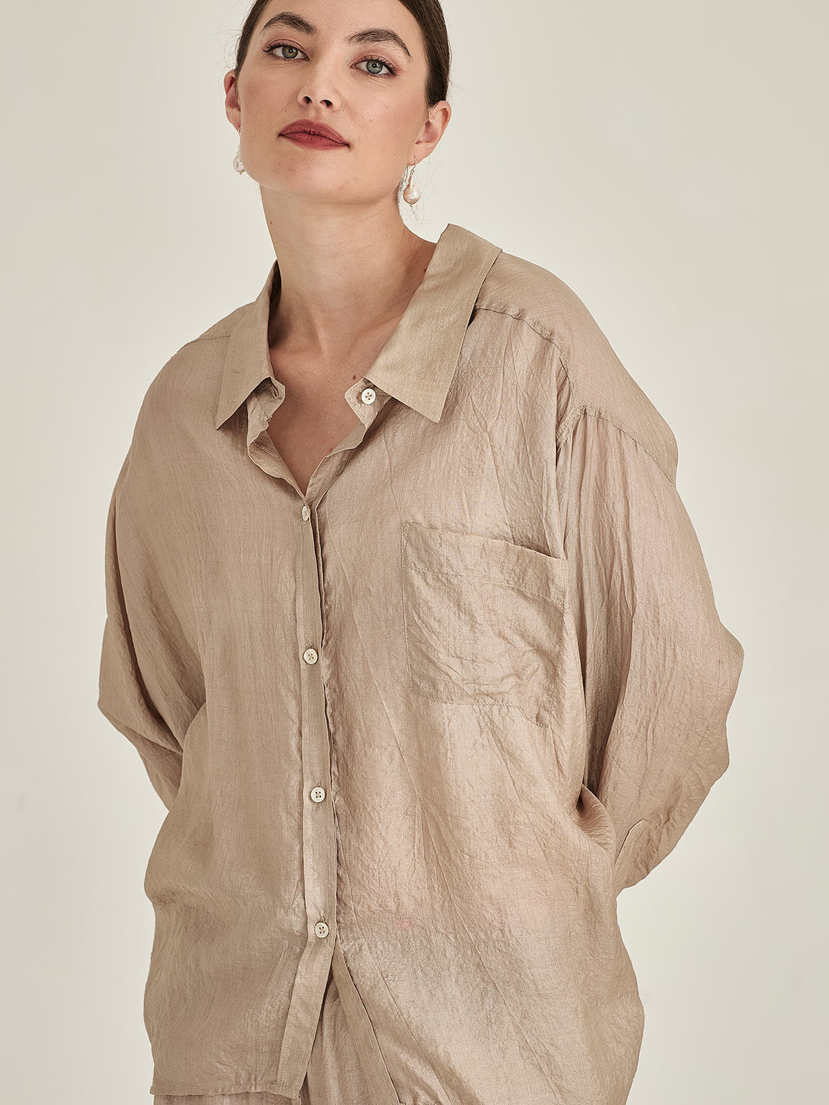 Tussar Silk Becca Shirt