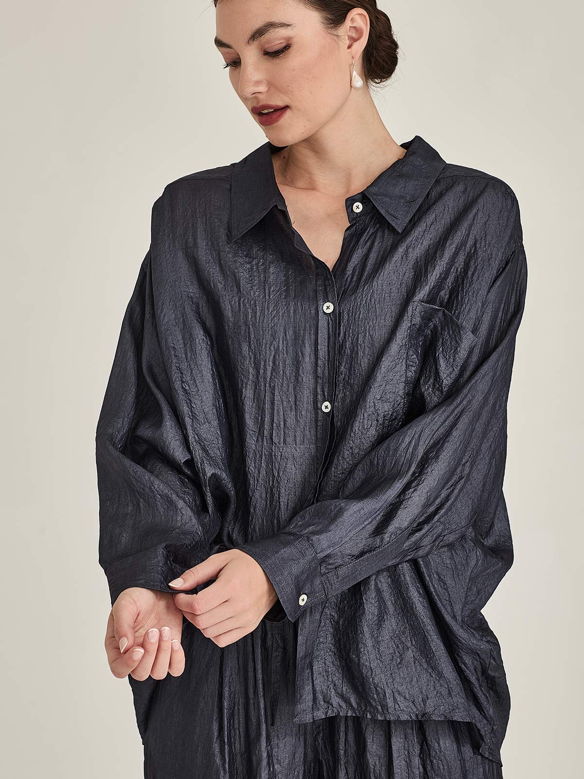 Tussar Silk Becca Shirt