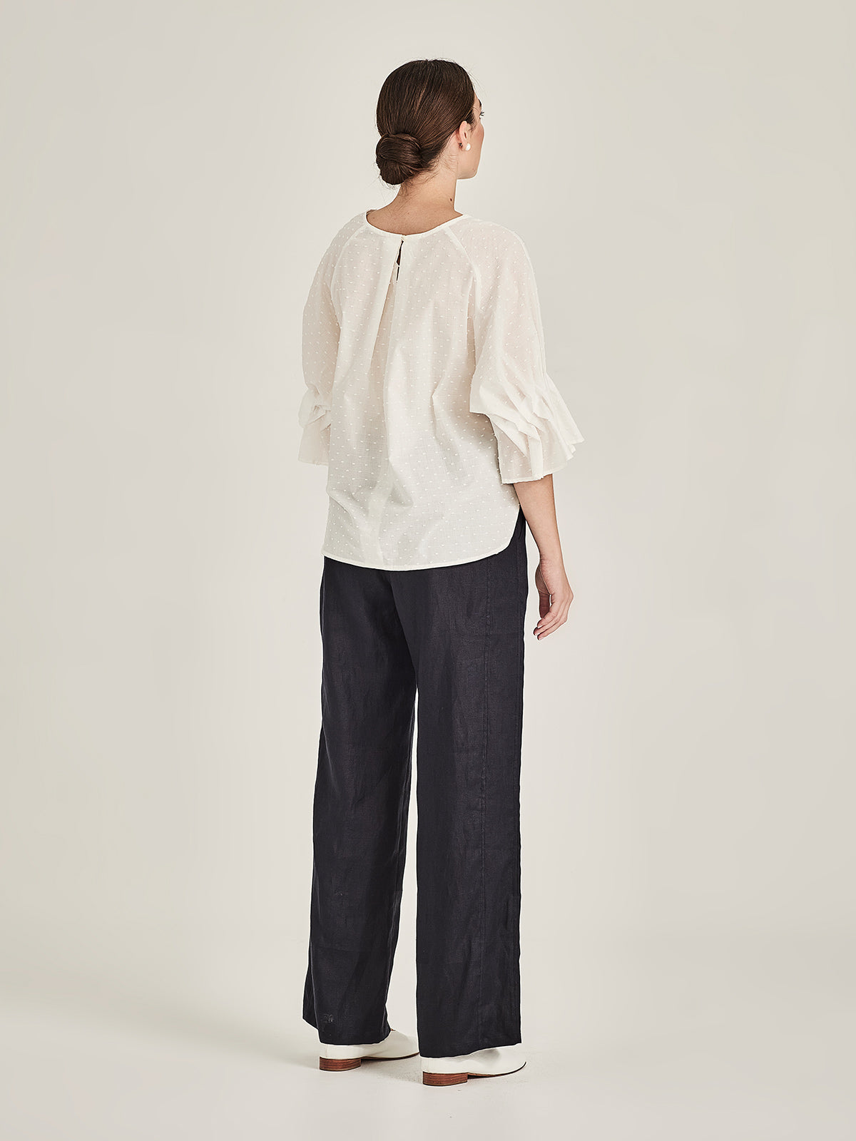 Lohan Tuck Sleeve Top