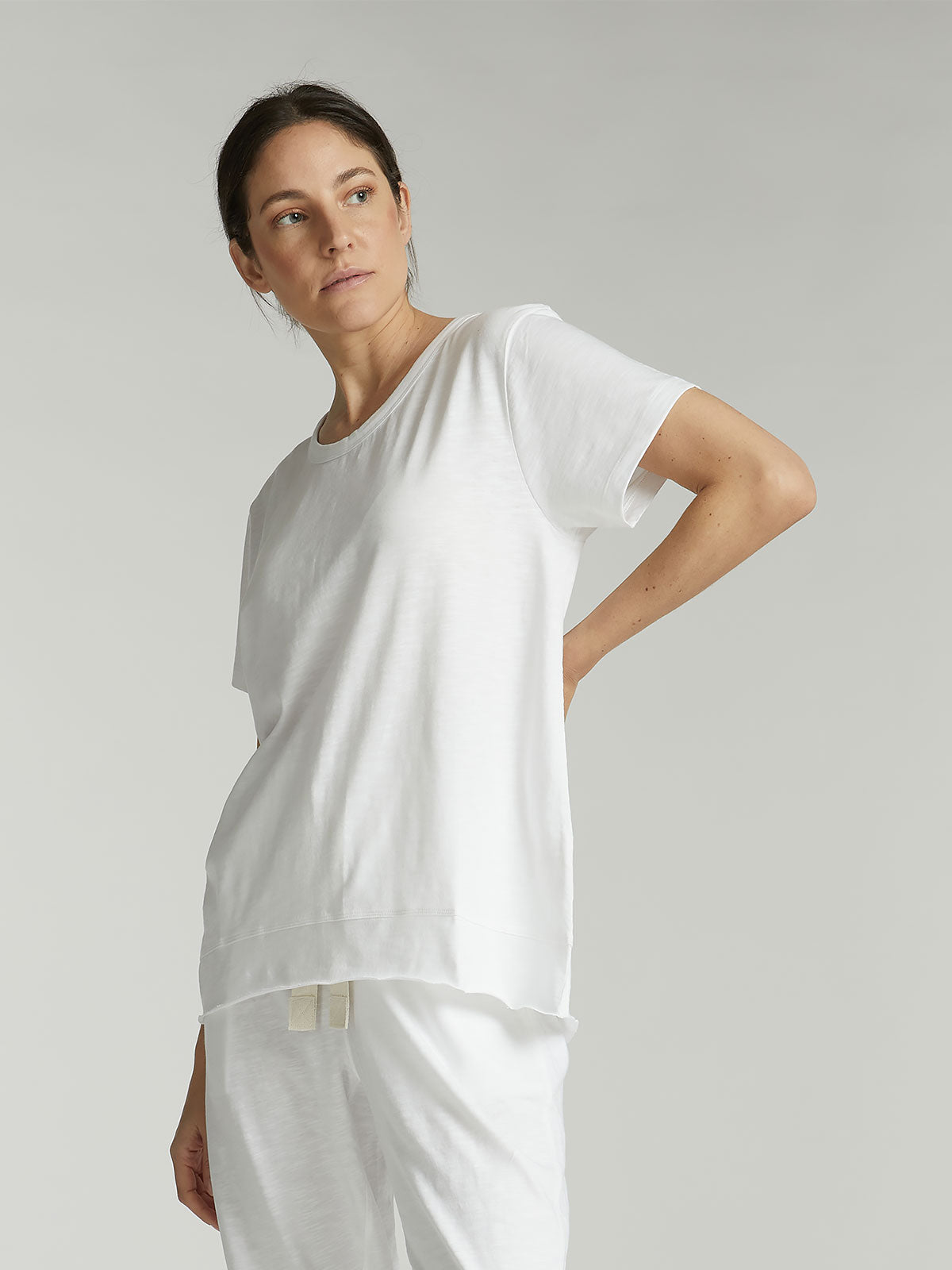 The Raw Hem Slub Tee