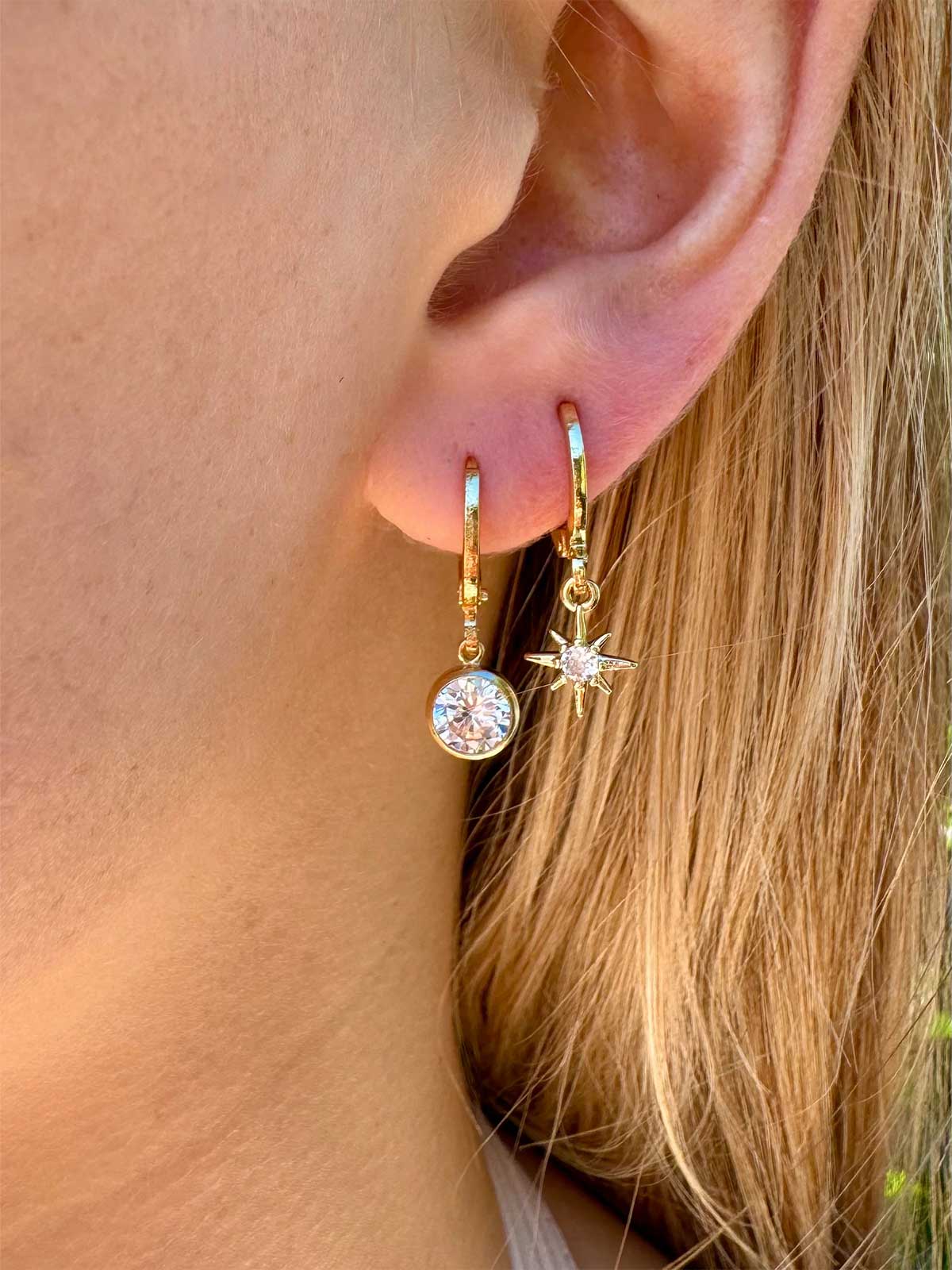 Diamante Drop Earrings