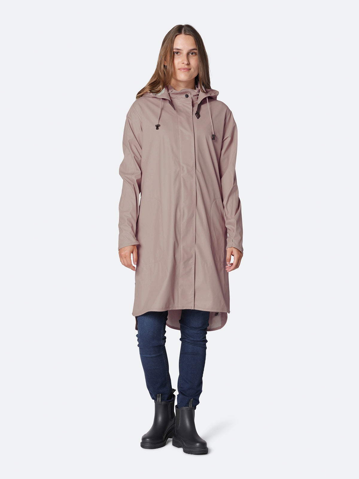 Raincoat w Detach Hood