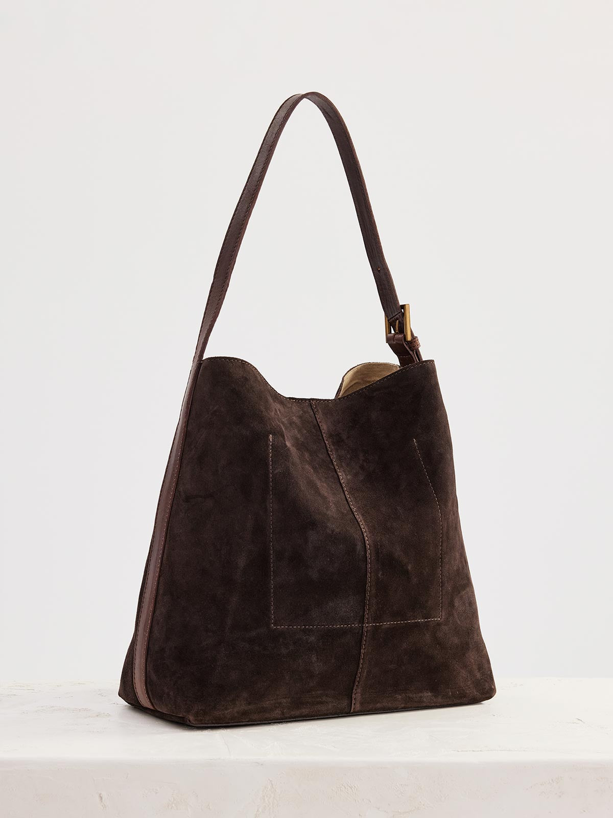Suede Cabas Tote