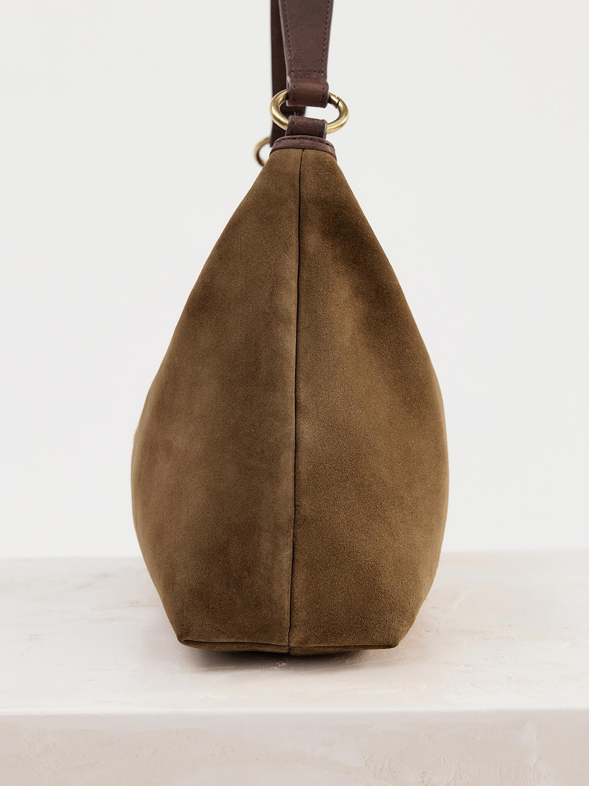 Suede Slouchy Bag