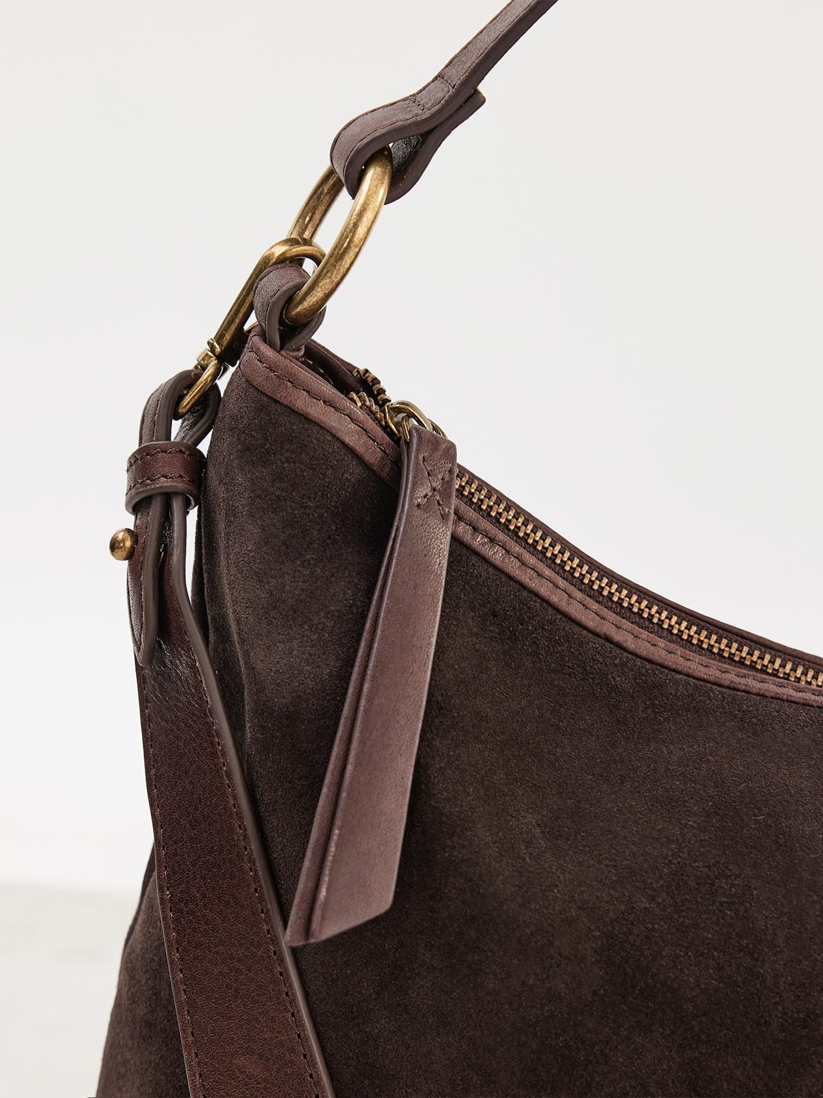 Suede Slouchy Bag