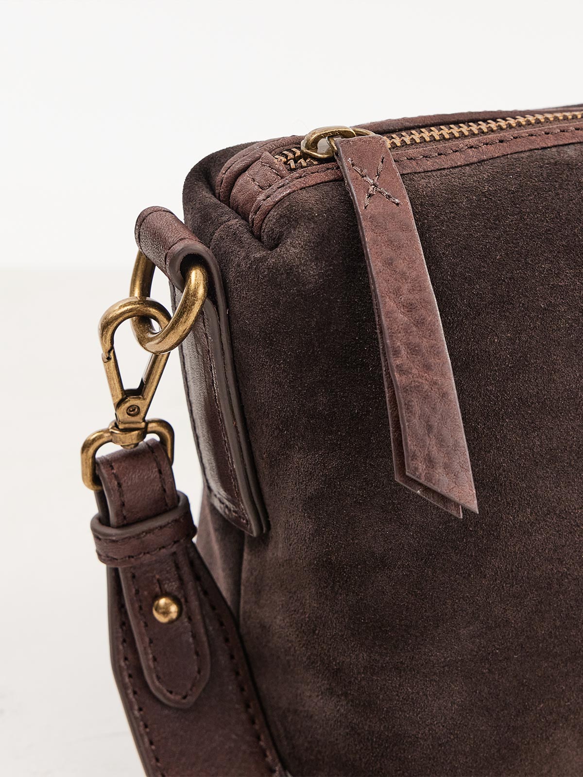 Suede Teddy Bag