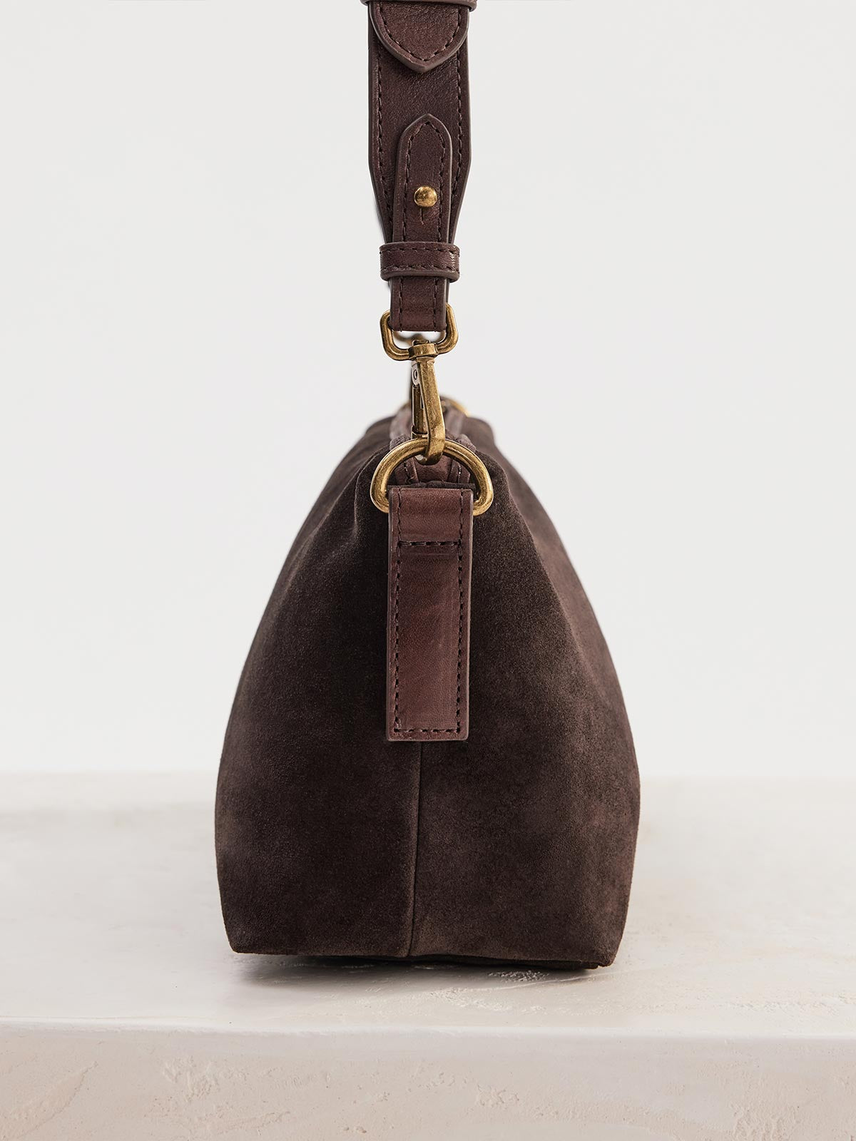 Suede Teddy Bag