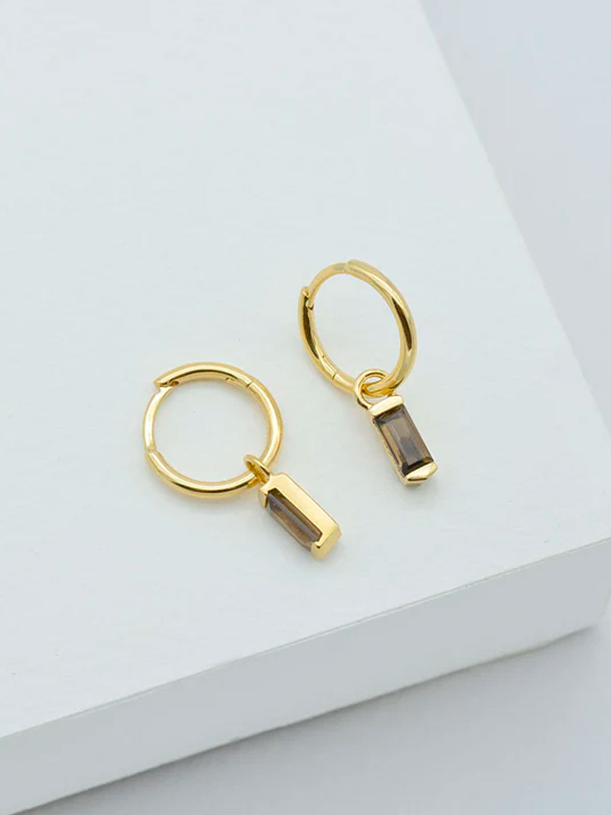 Baguette Huggie Earrings G