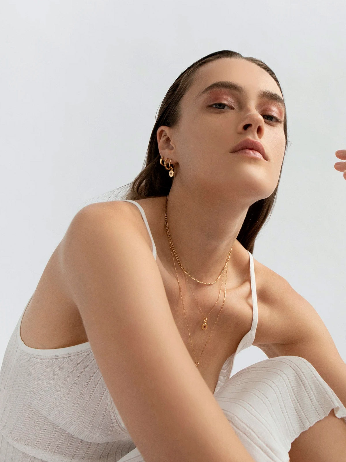 Jean Hoop Earrings S