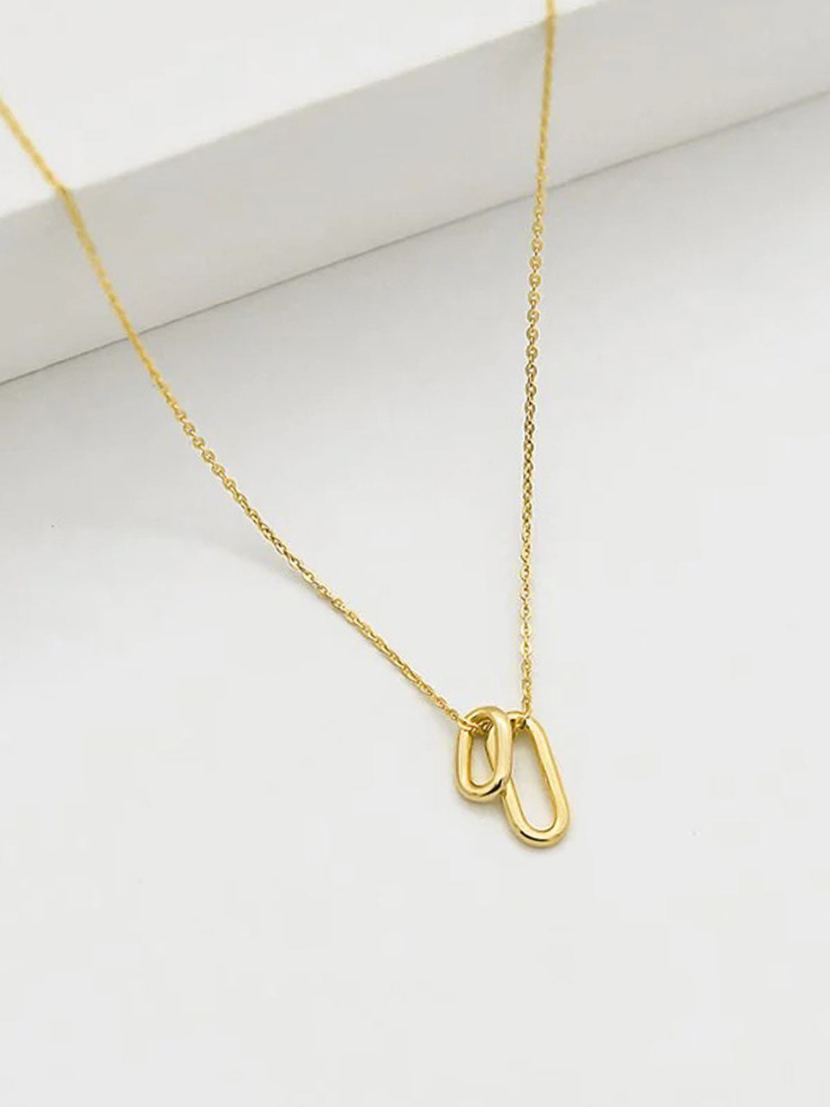 Tiny Ellipse Necklace G