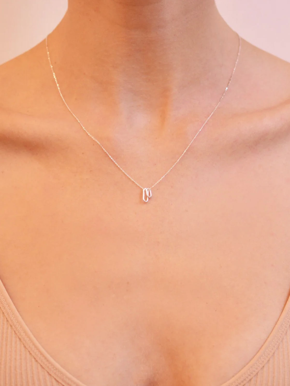 Tiny Ellipse Necklace S