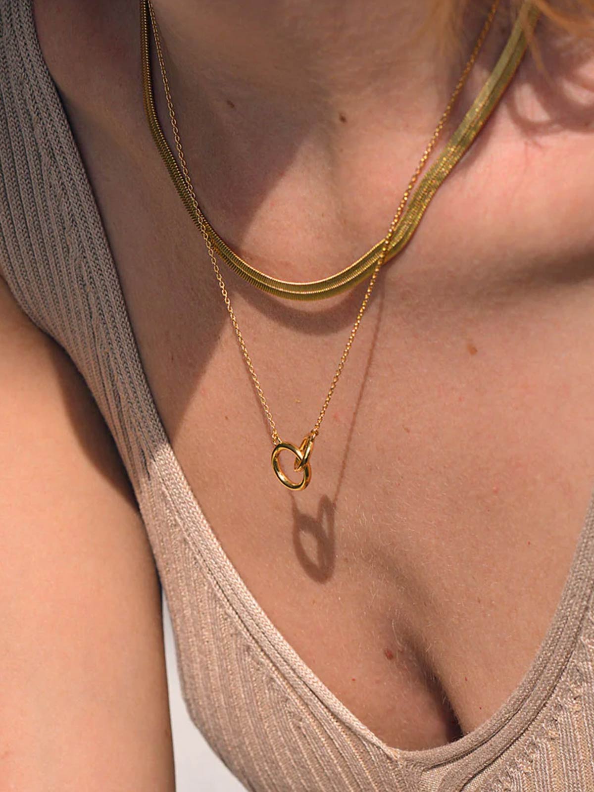 Herringbone Chain Necklace S
