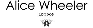 Alice Wheeler London logo - designer travel train cases, handbags and accessories