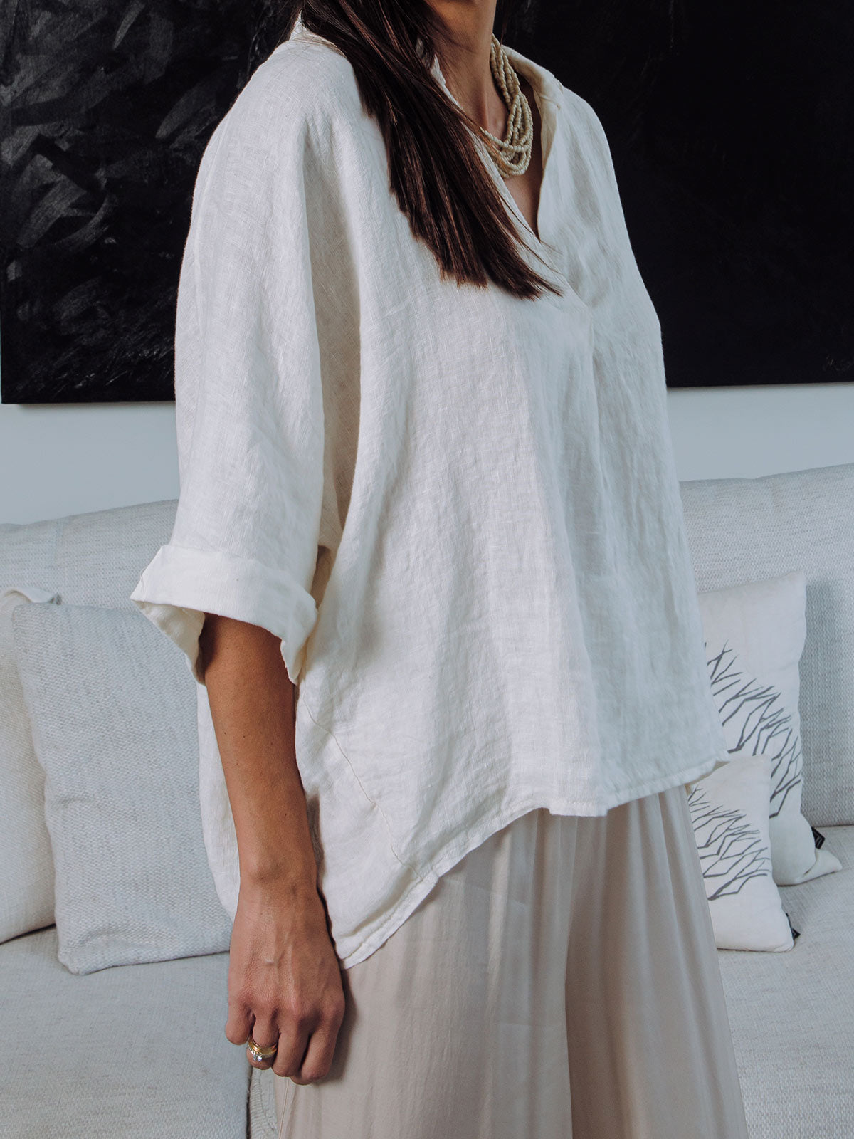 Como Linen Blouse
