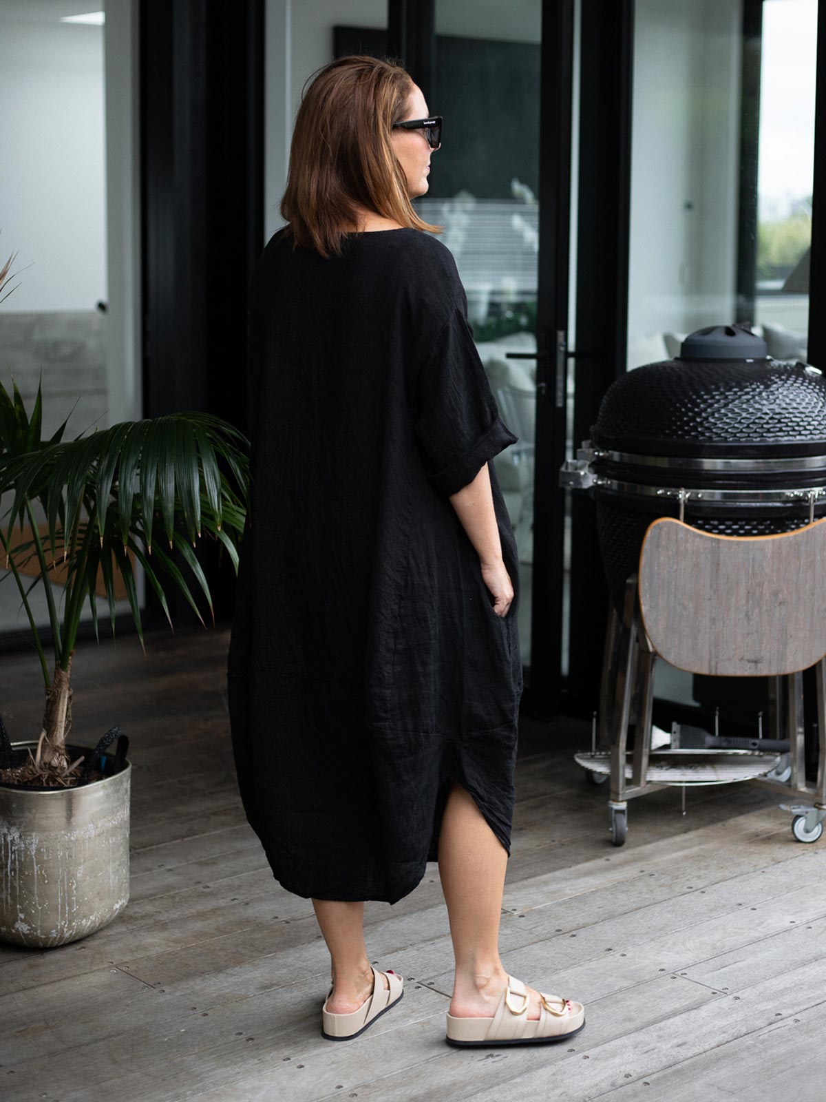 Donald Linen Balloon Dress