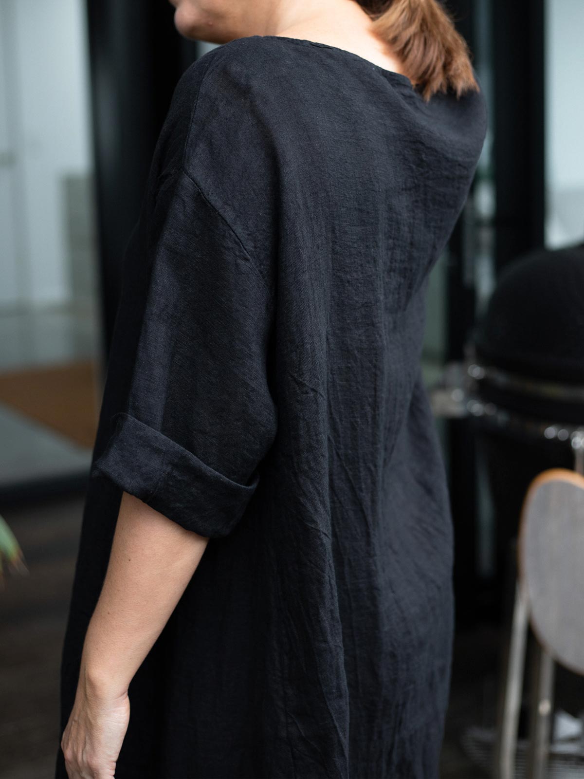 Donald Linen Balloon Dress