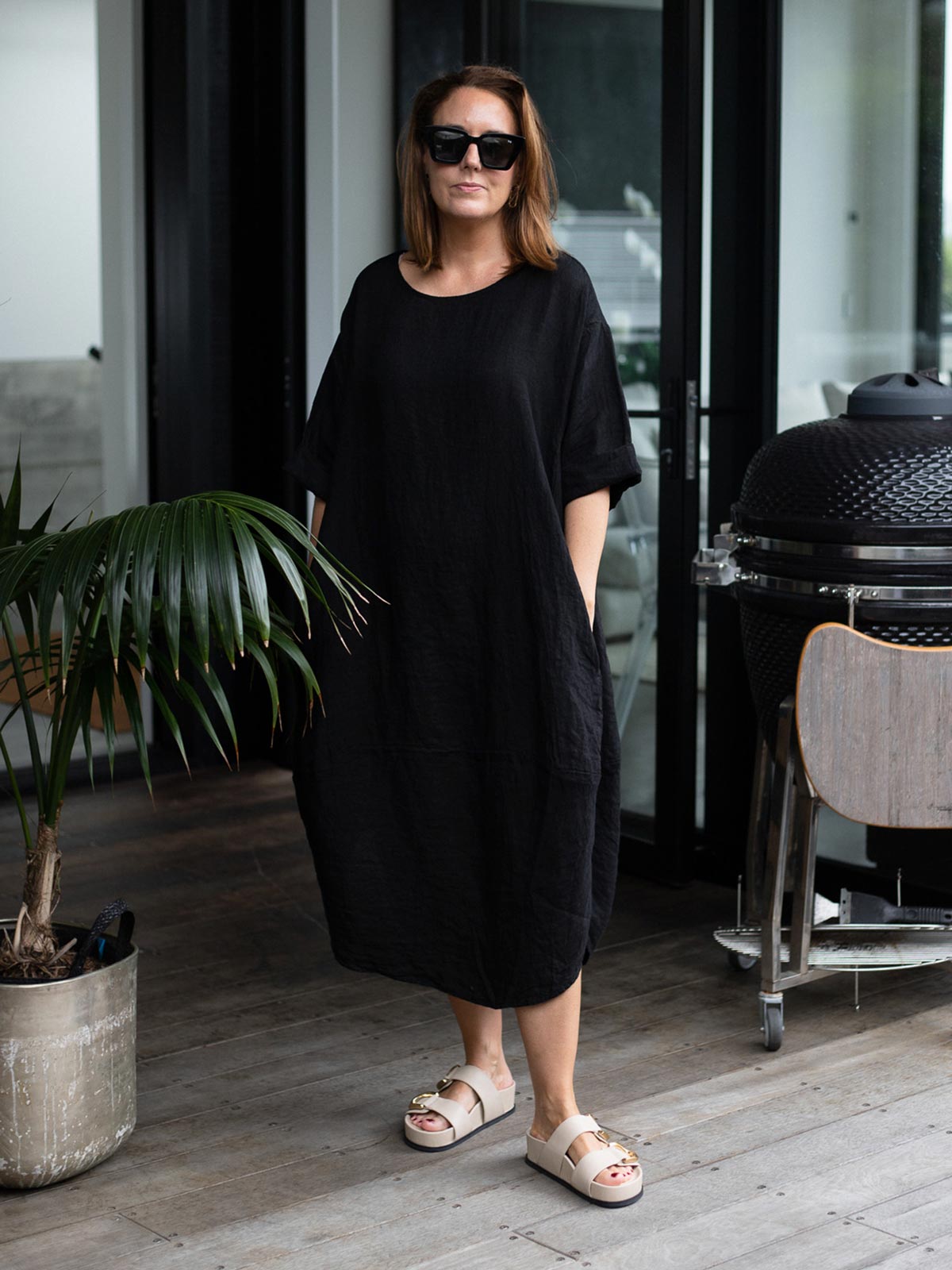 Donald Linen Balloon Dress