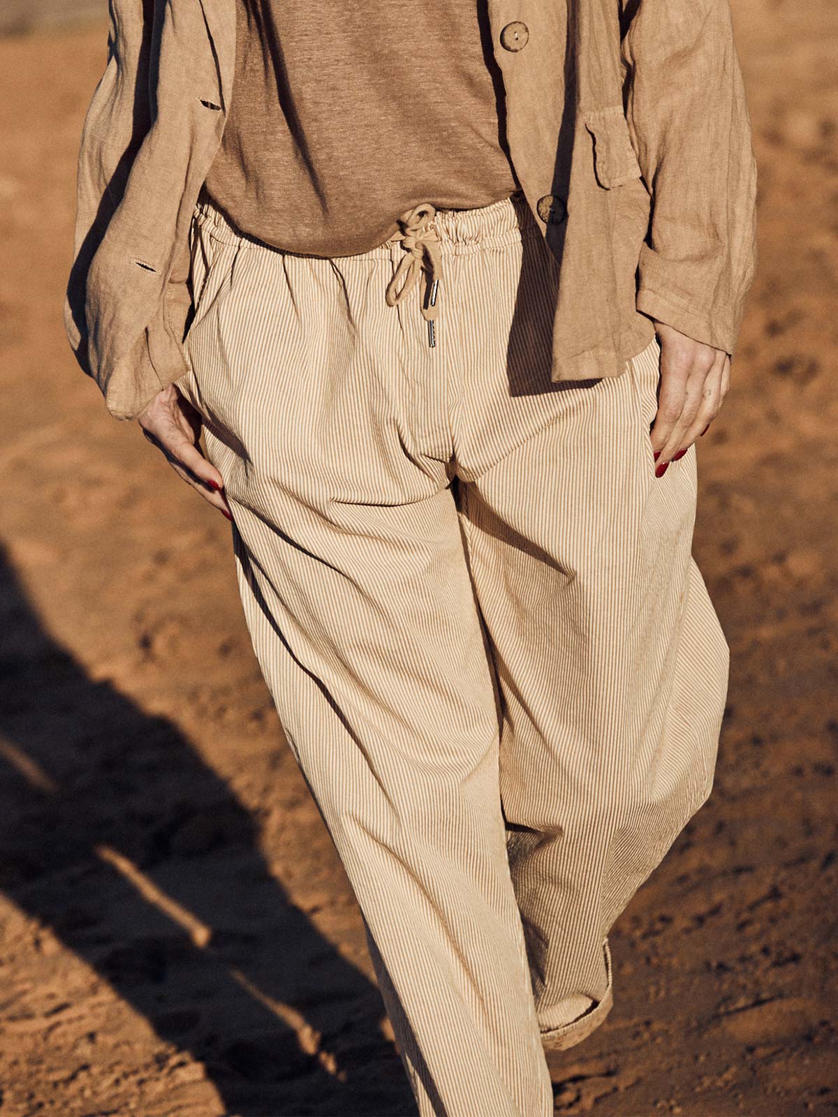 Pepa Stripe Cotton Pants