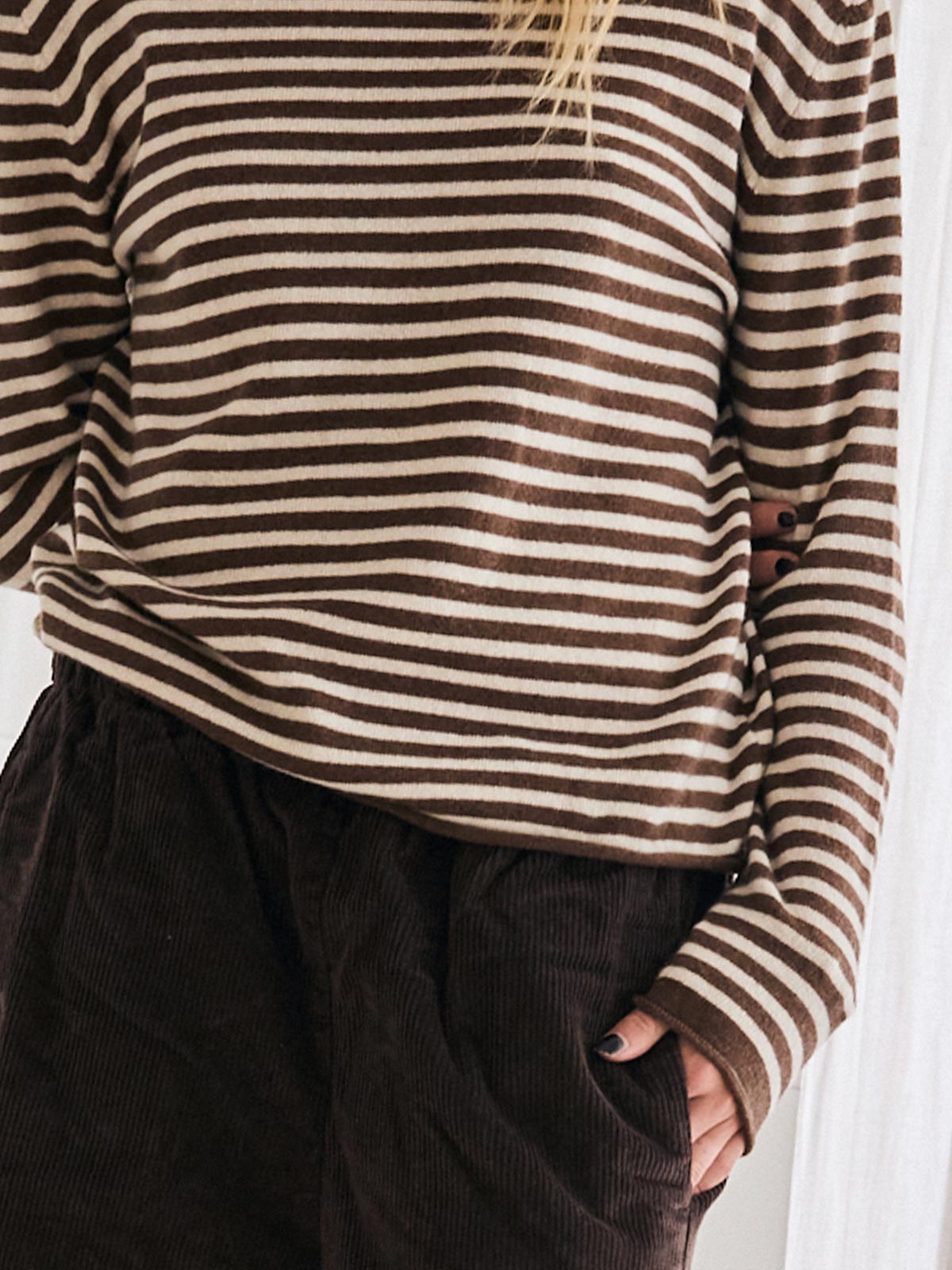 Nougat Stripe Sweater
