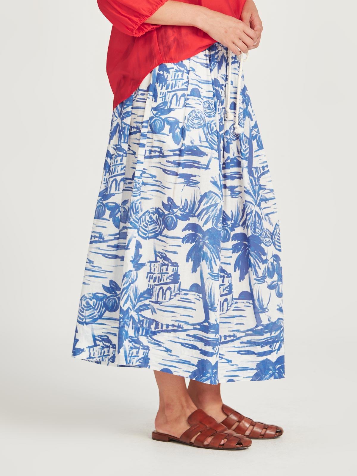 Poolside Print Skirt