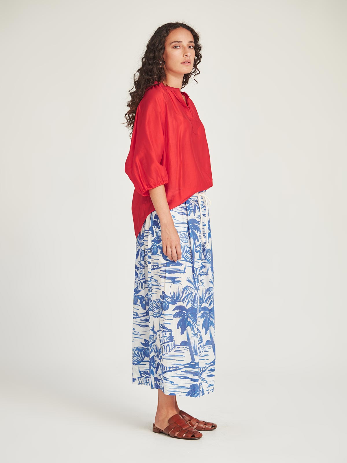Poolside Print Skirt