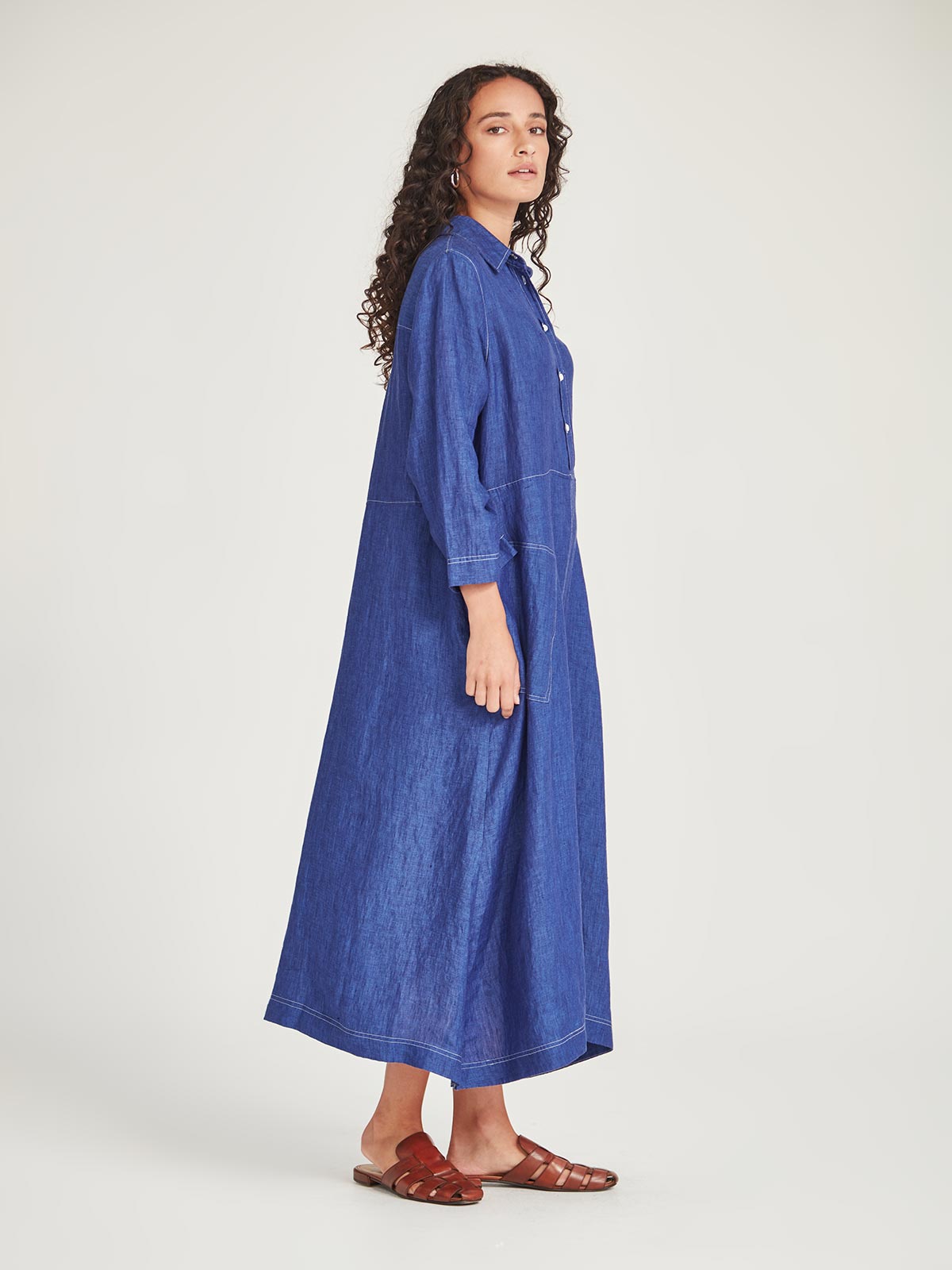 Sofia Linen Shirtdress