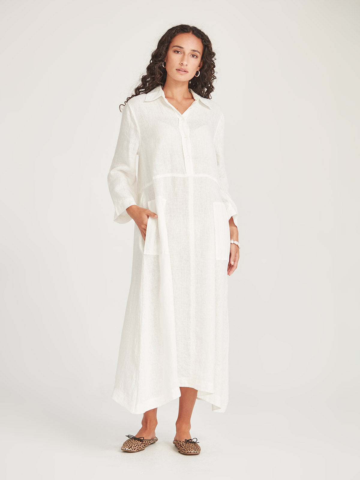 Sofia Linen Shirtdress