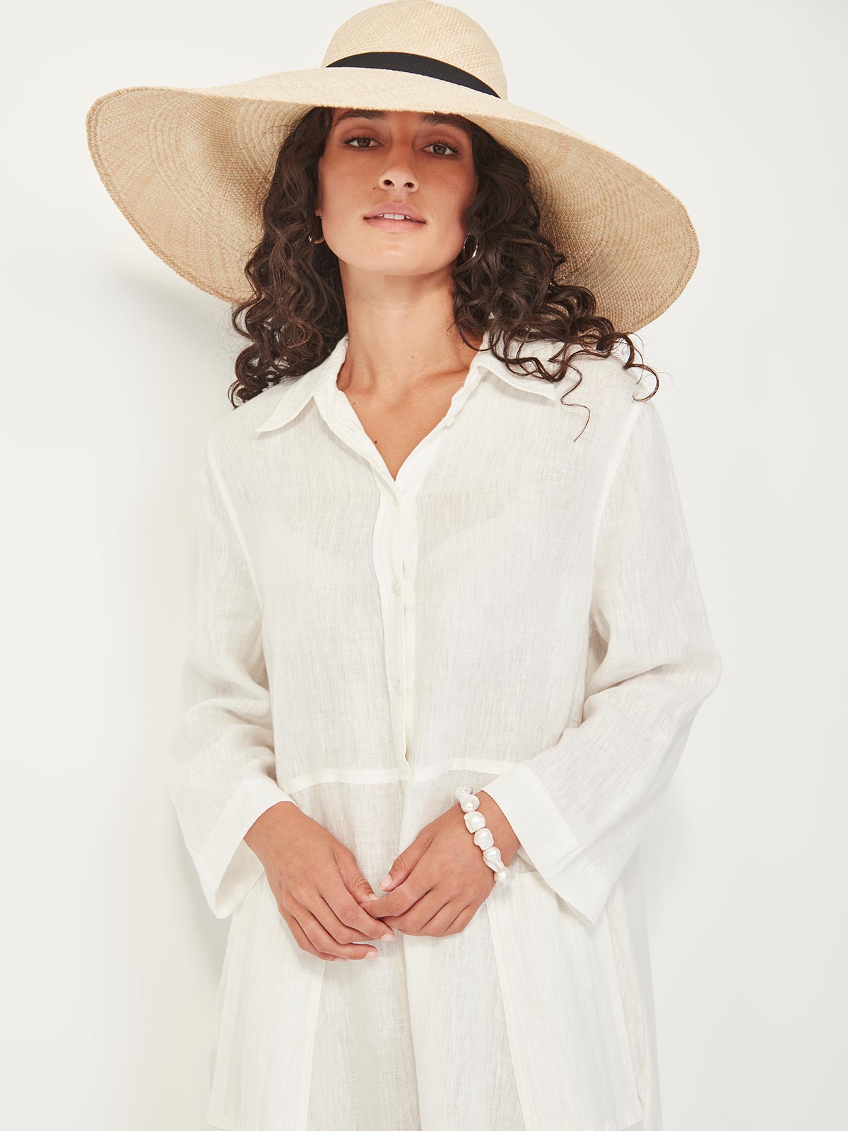 Sofia Linen Shirtdress