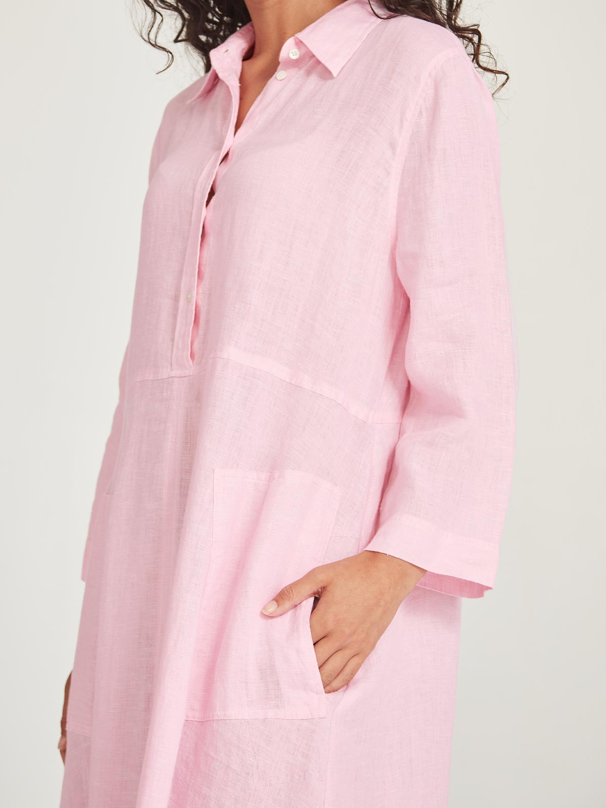 Sofia Linen Shirtdress