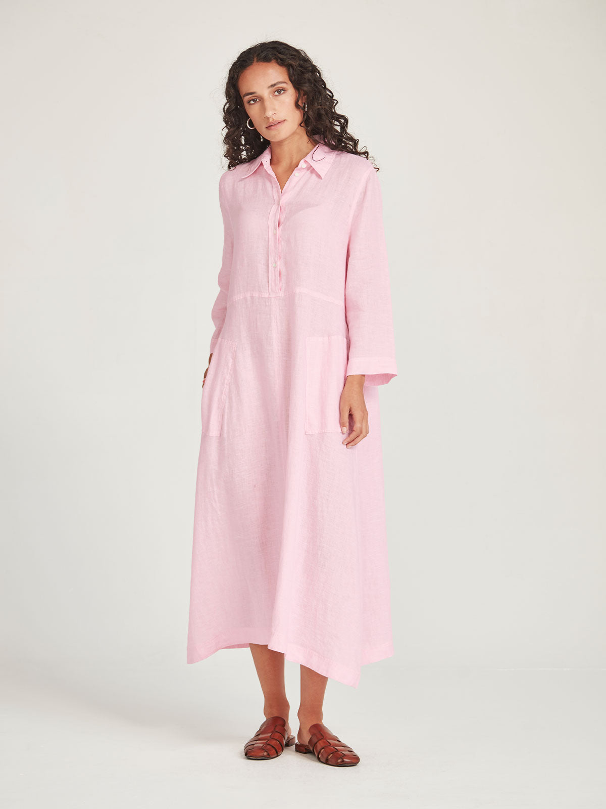 Sofia Linen Shirtdress
