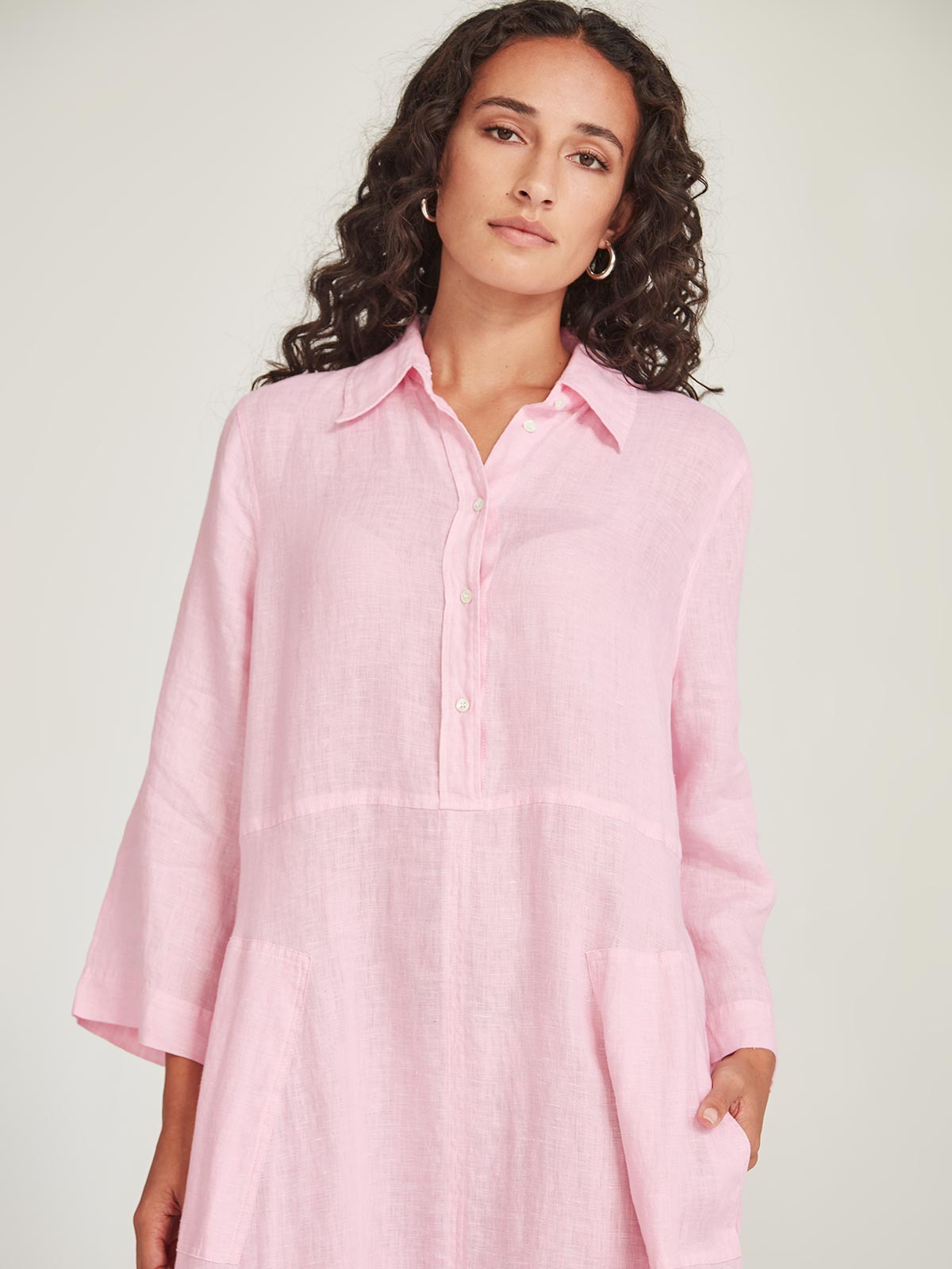 Sofia Linen Shirtdress