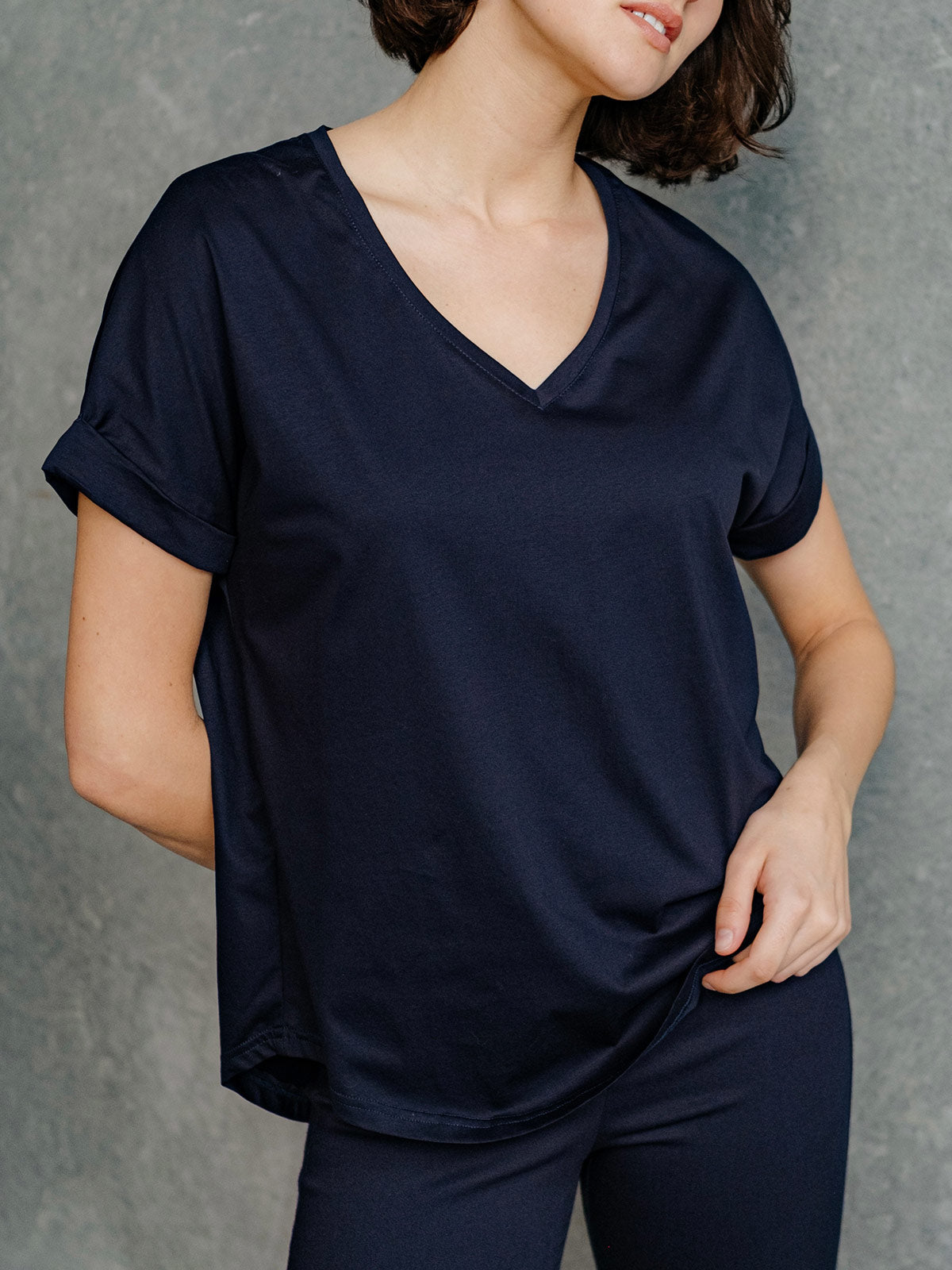 Quincey V Neck Tee