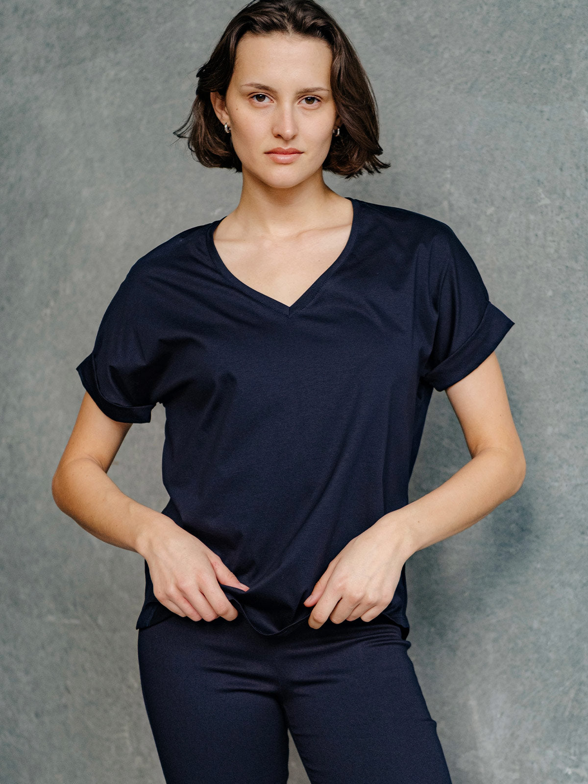 Quincey V Neck Tee