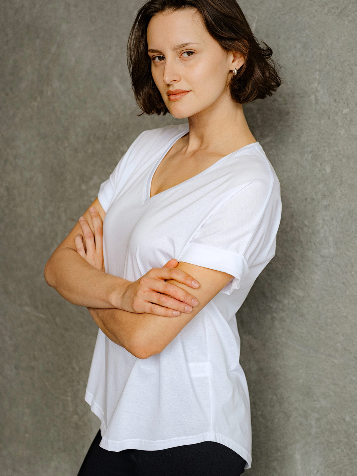 Quincey V Neck Tee