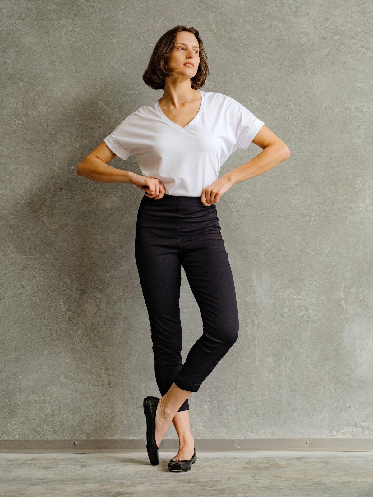 Quincey V Neck Tee
