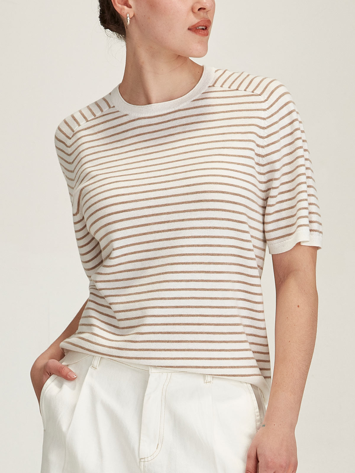 Cecilia Stripe Knit Tee